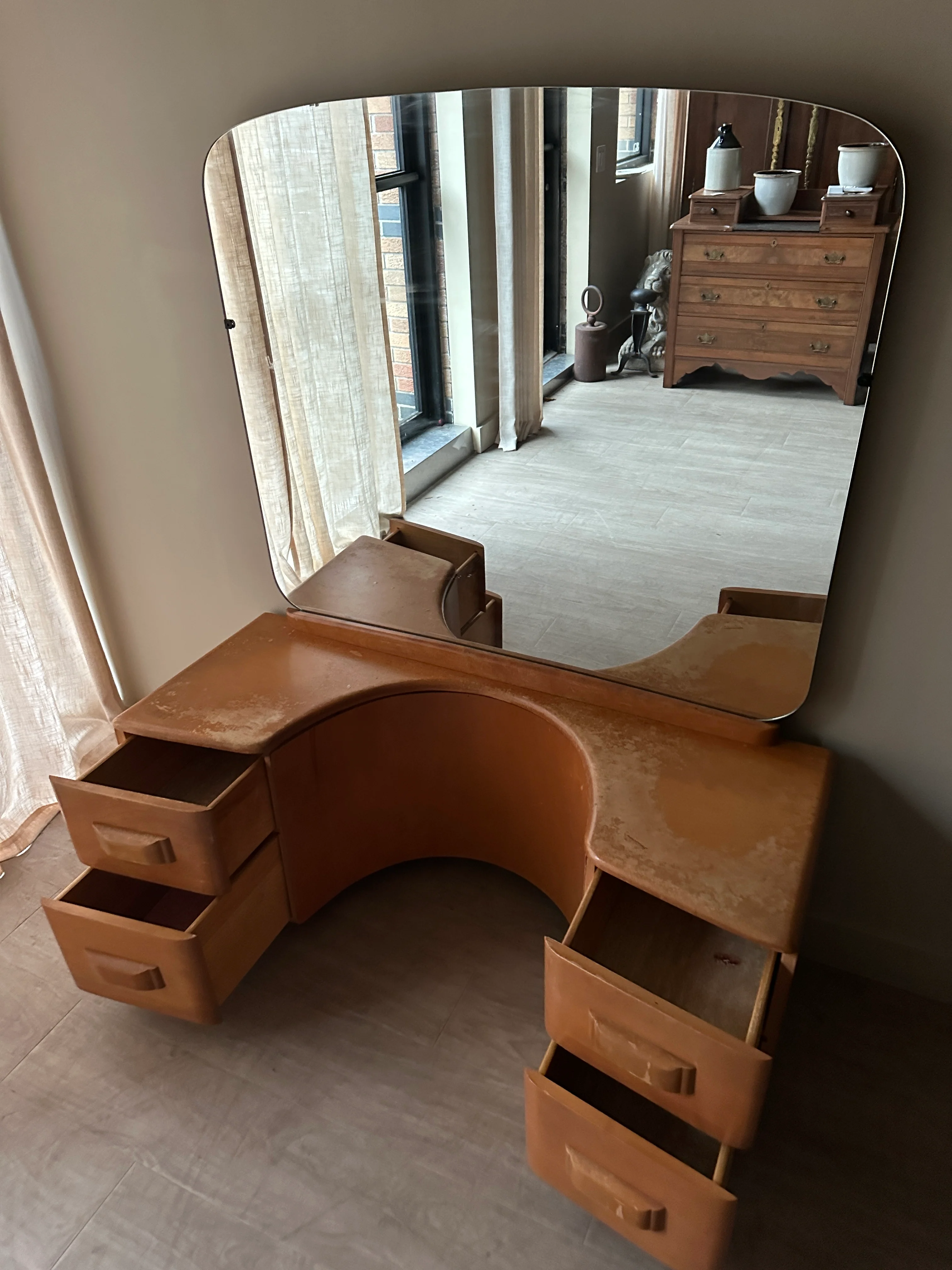 Haywood Wakefield maple vanity - Image 6