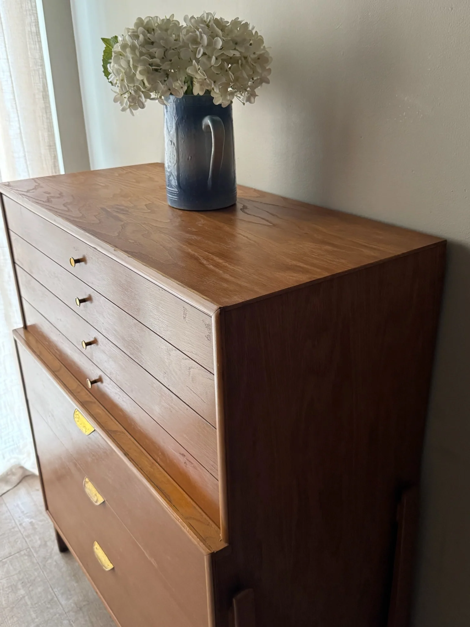 Huntley oak tallboy dresser - Image 3