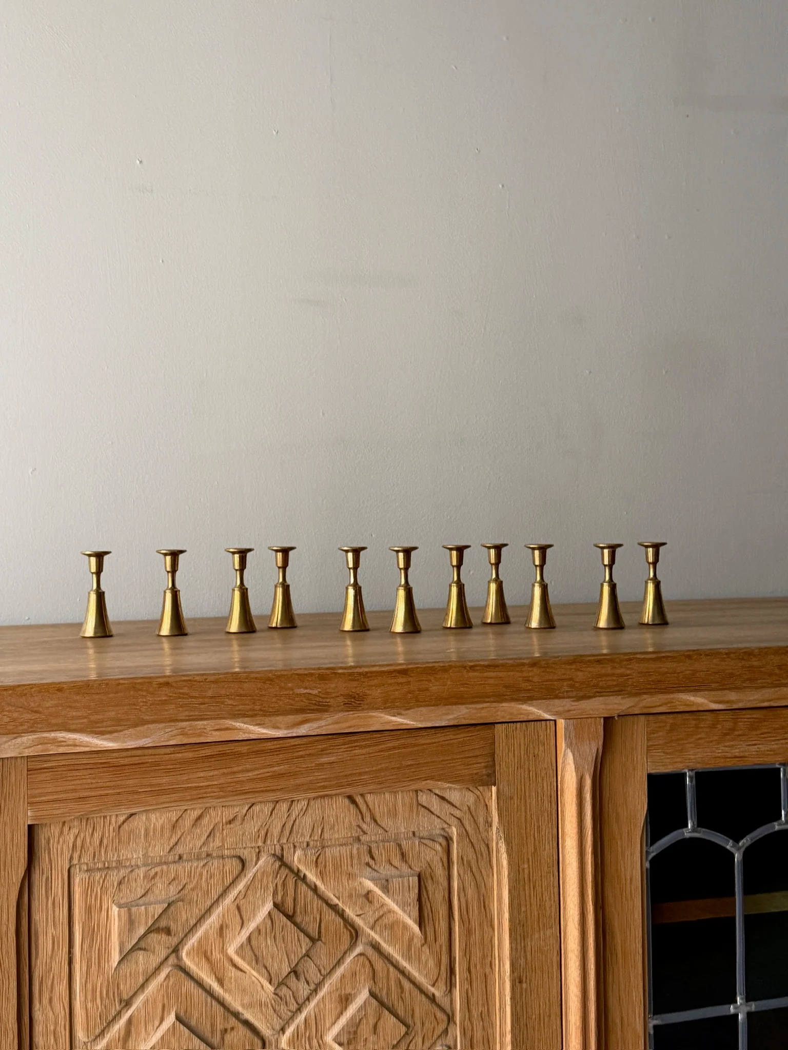 Jens Quistgaard for Dansk brass candleholders. Sold in pairs. - Image 3
