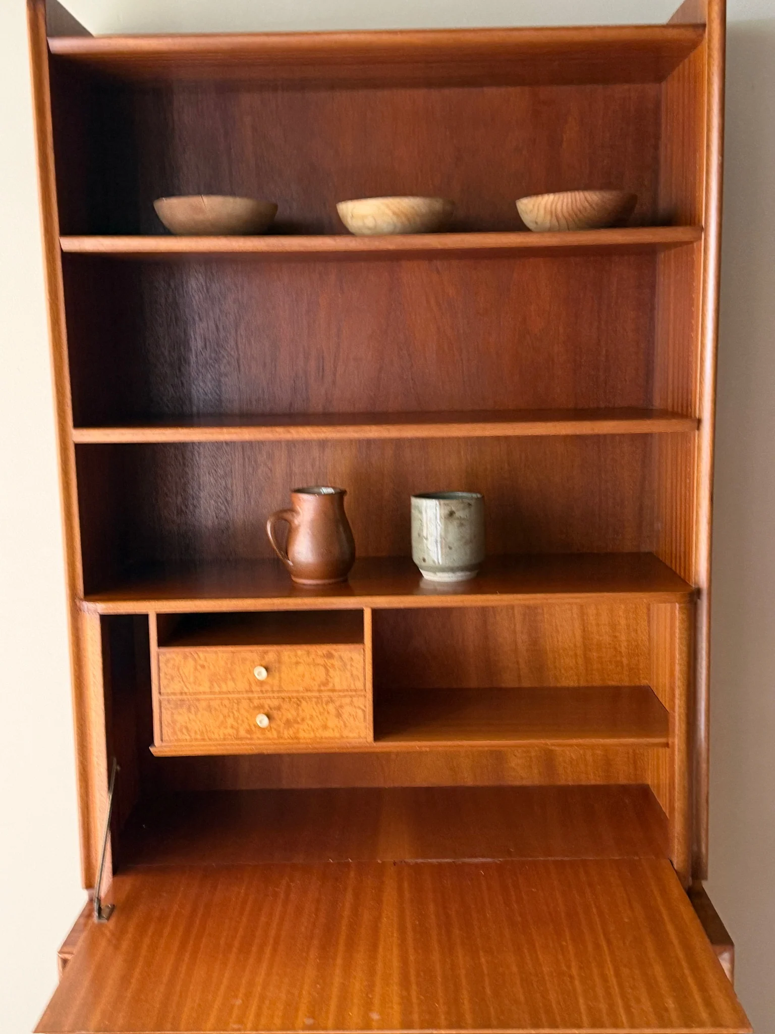 Johannesberg Swedish mahogany secretary hutch - Image 5