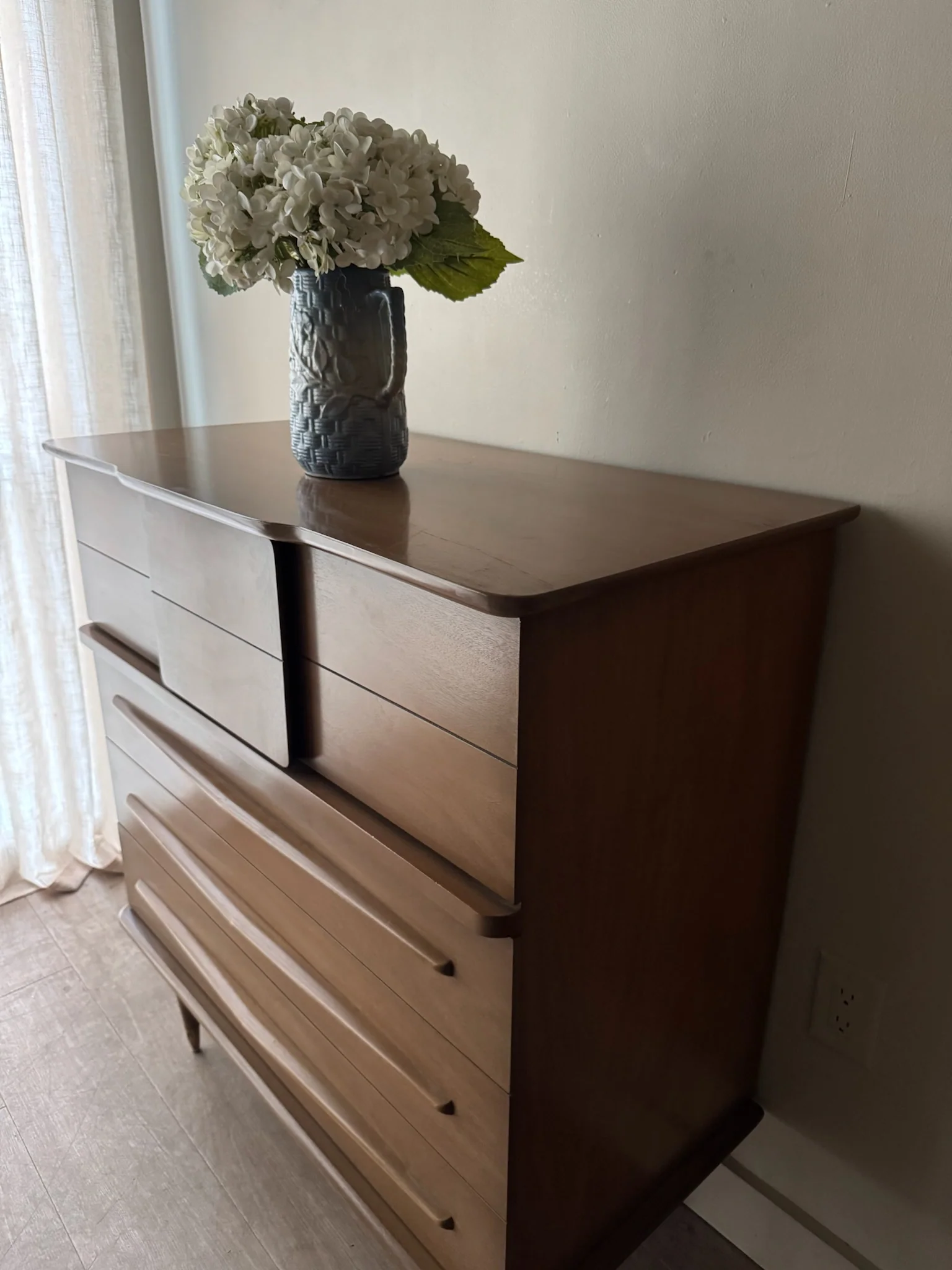 Kent Coffey walnut dresser - Image 4