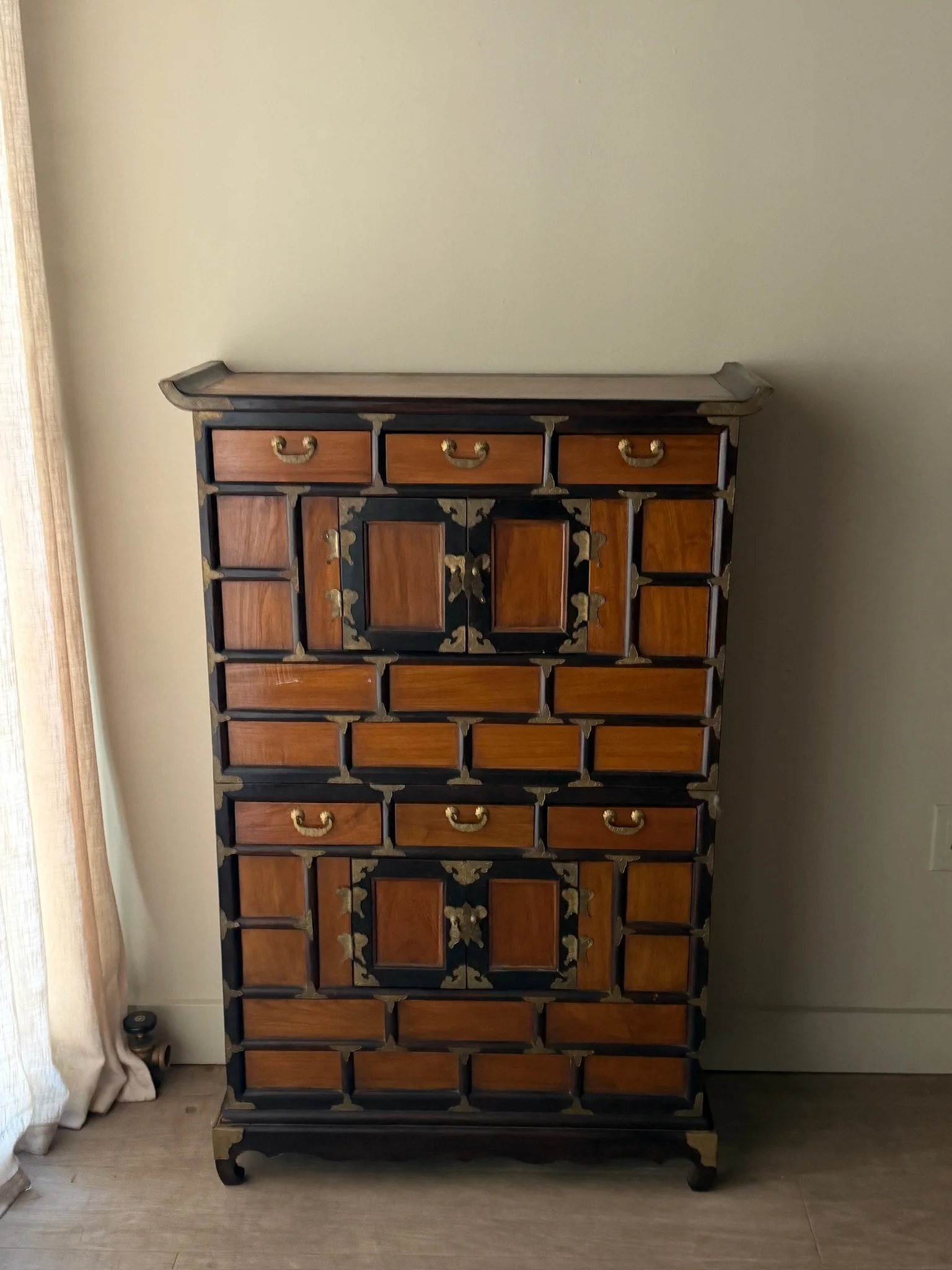 Korean elmwood two piece chest - Image 3