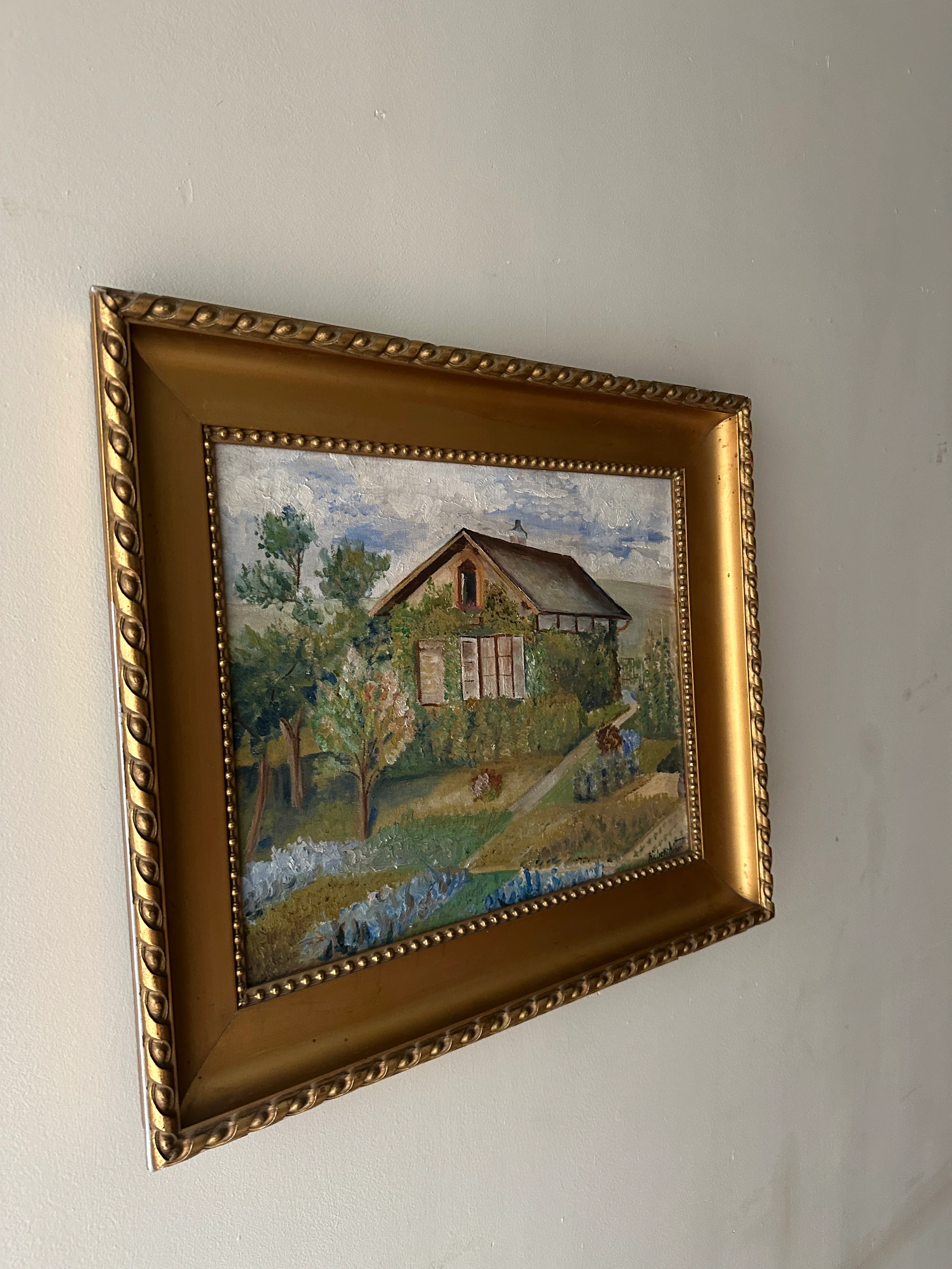 “LA MAISONETTE” OIL ON CANVAS BY H. WEBER, 1920s - Image 2