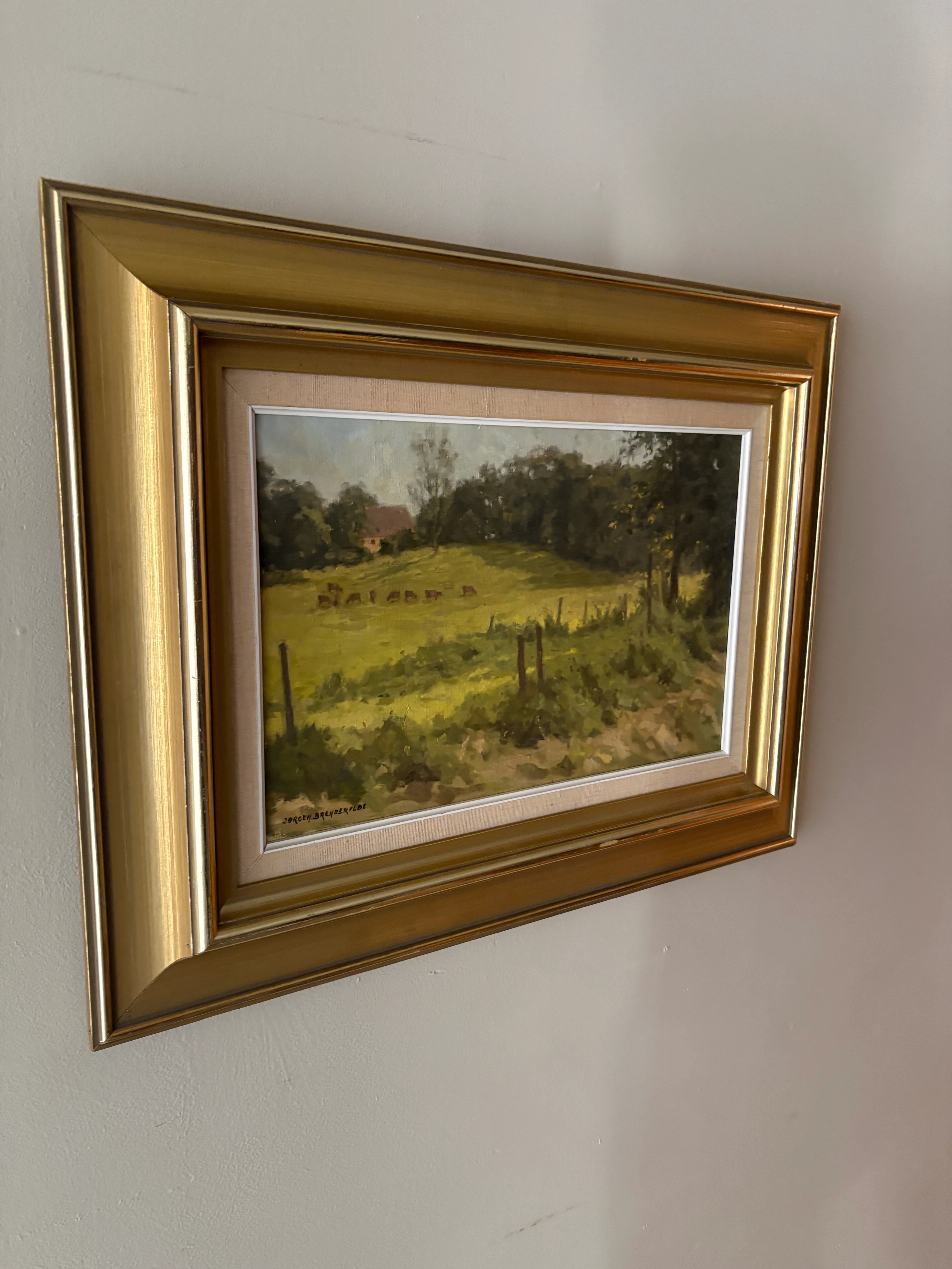 Landscape by Jorgen Brendekilde (1920-1993). Signed. - Image 2