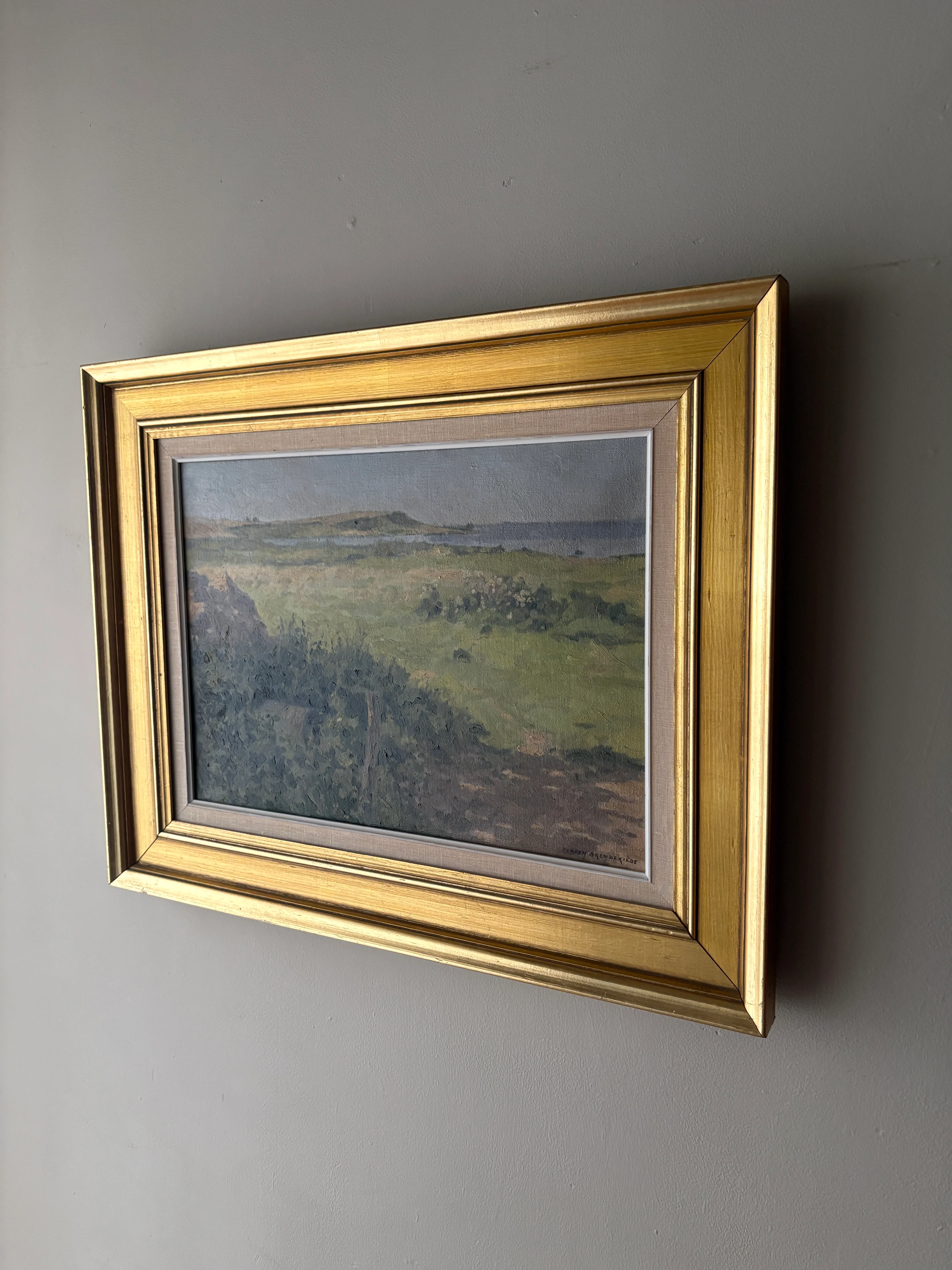 Landscape by Jorgen Brendekilde (1920-1993). Signed. - Image 3