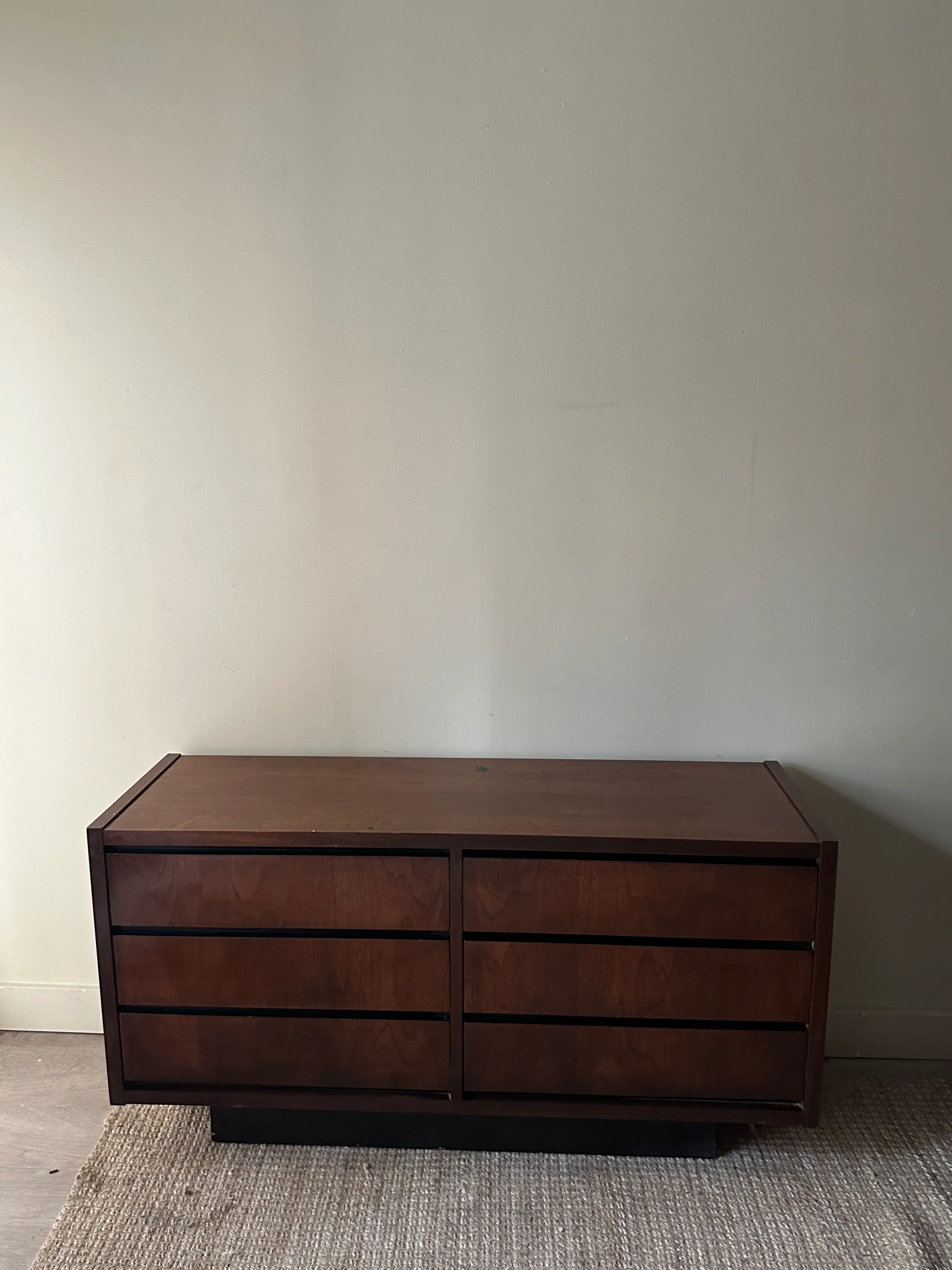 Lane walnut dresser - Image 2