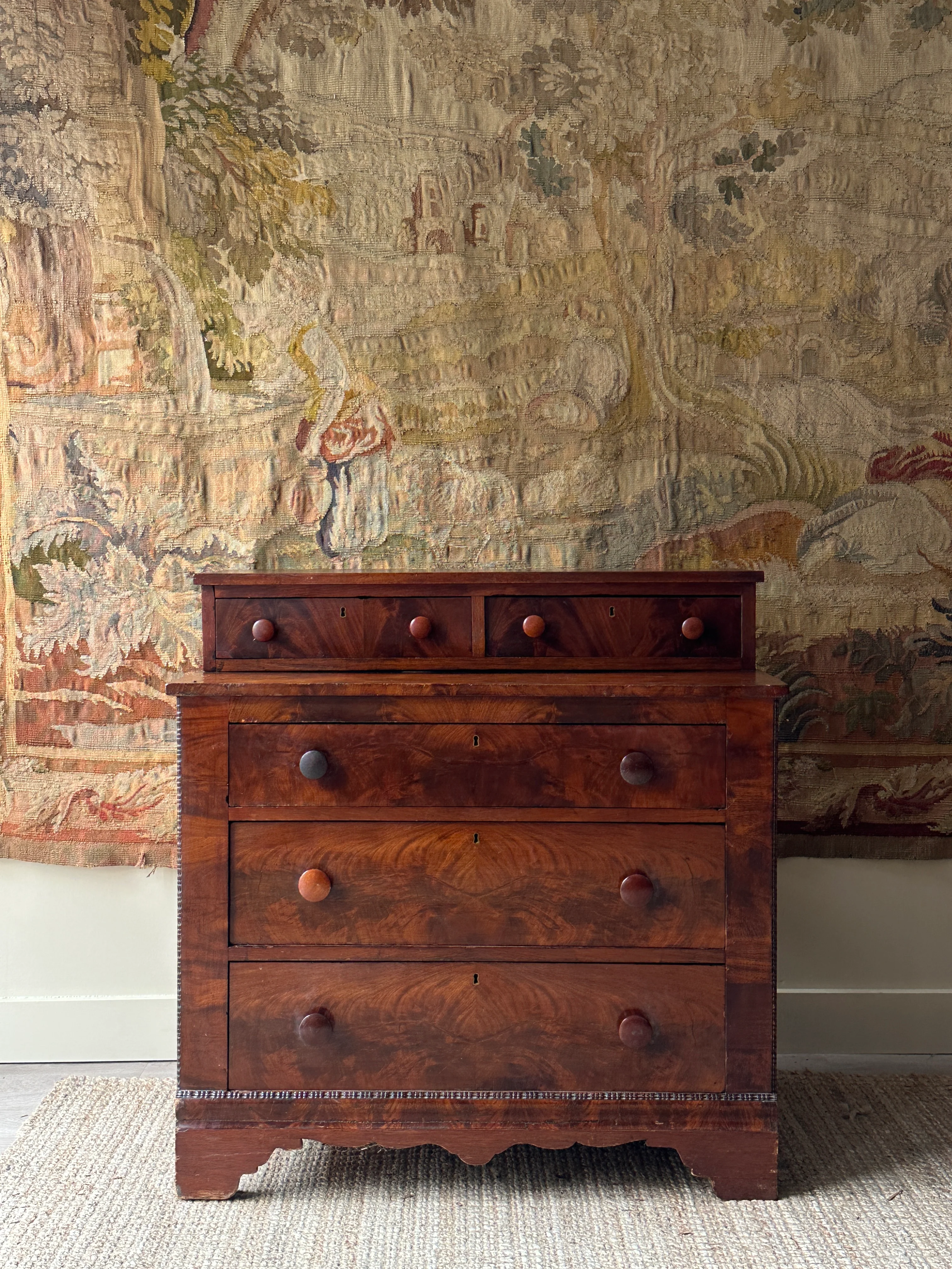 Mahogany empire dresser