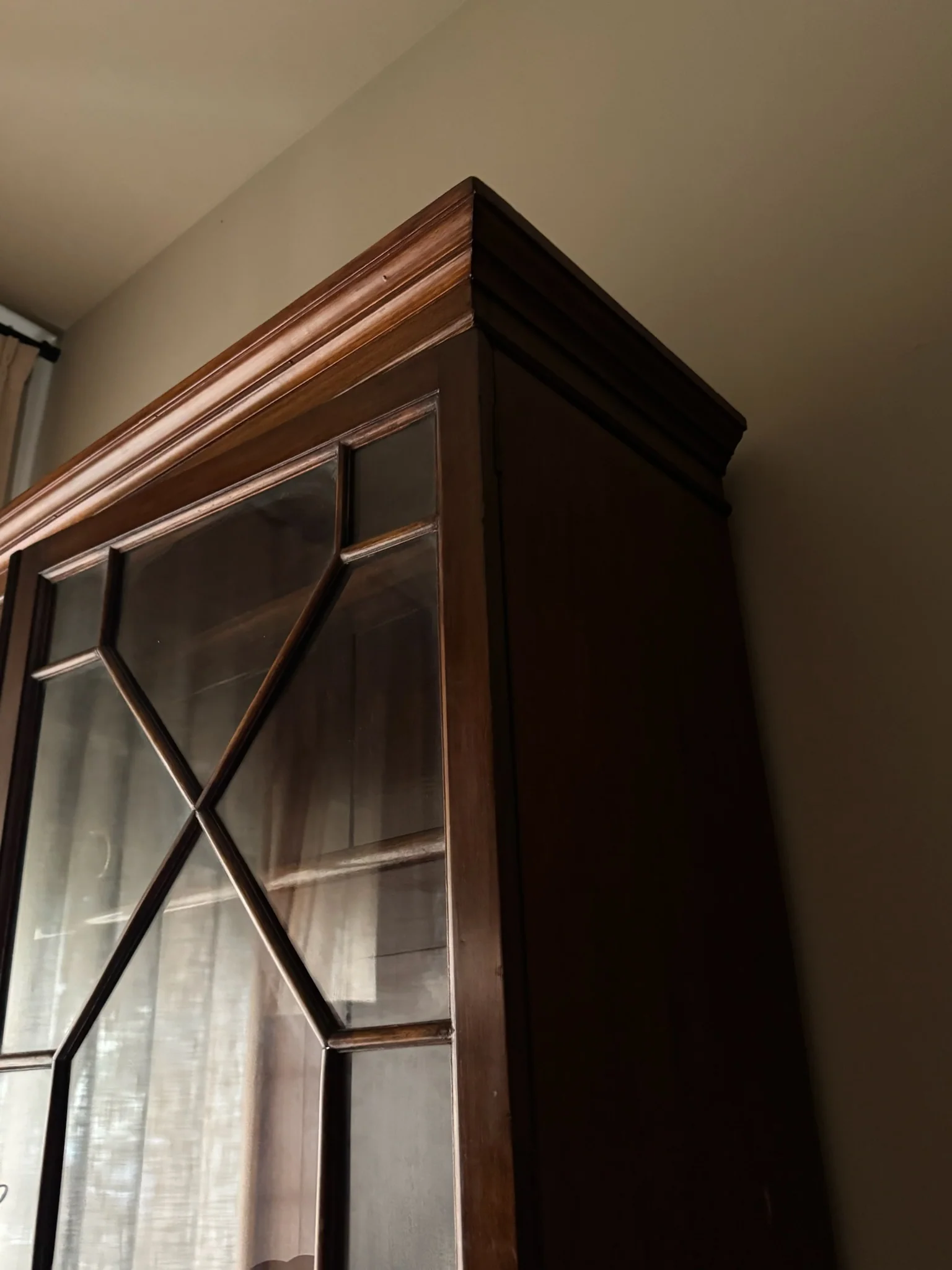Mahogany secretary hutch - Image 4