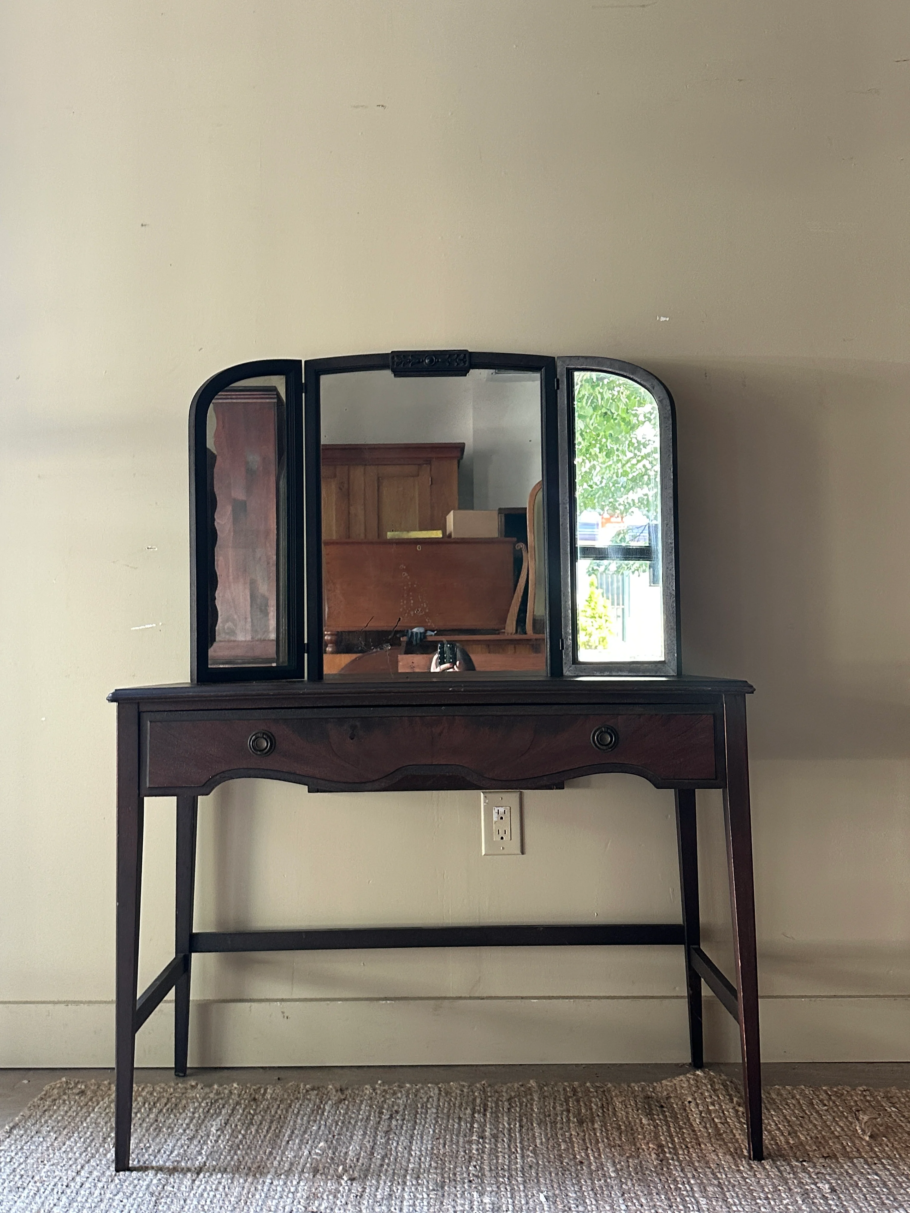 Mahogany vanity