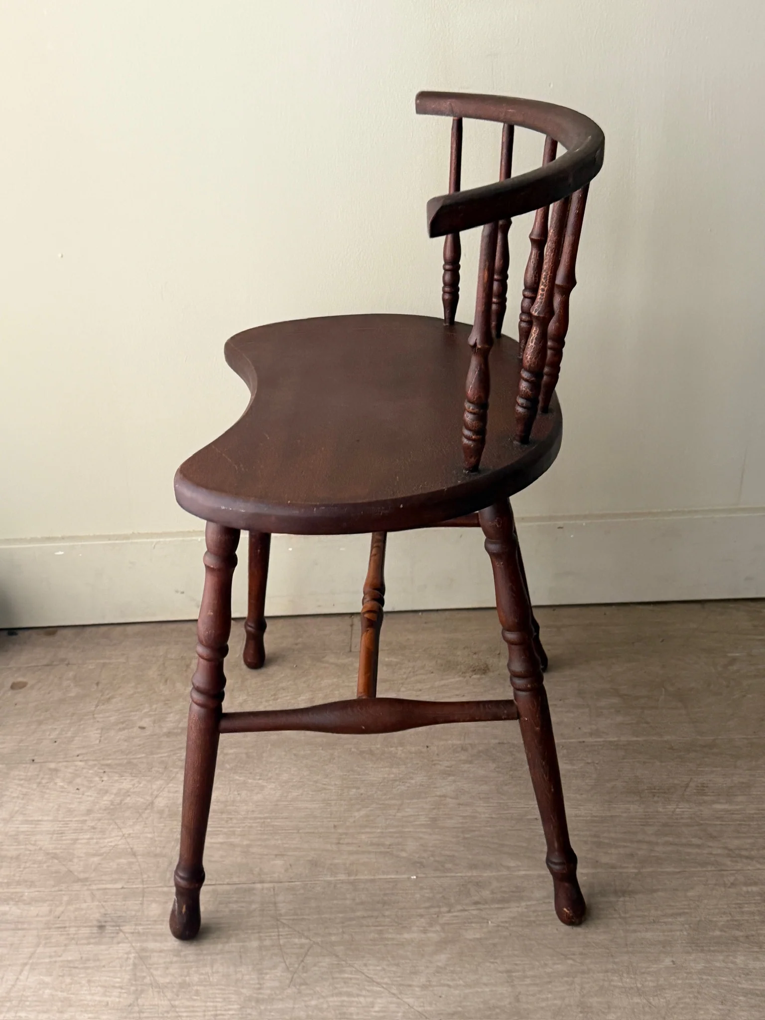 Mahogany vanity stool - Image 3
