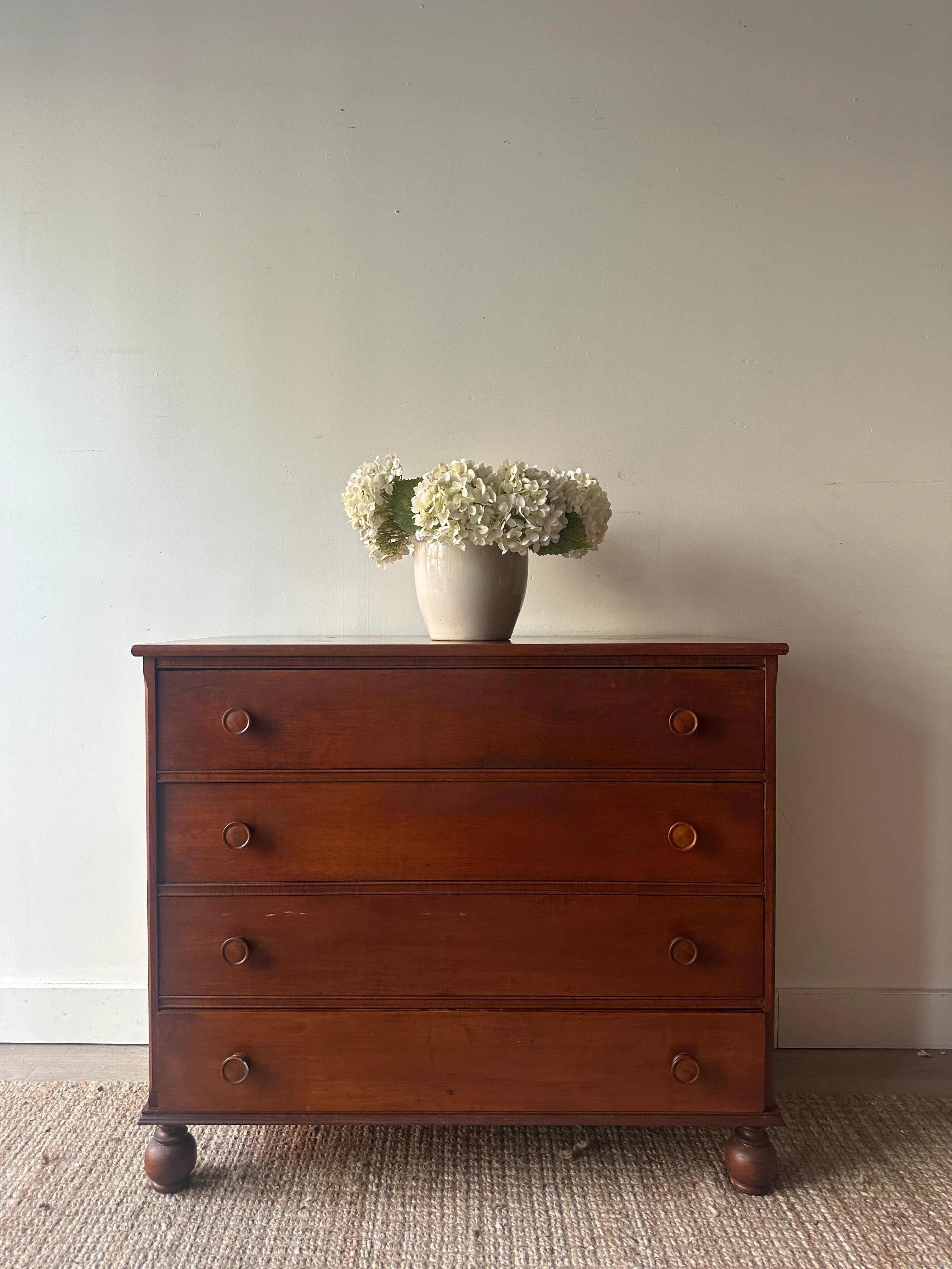 Maple ball foot dresser