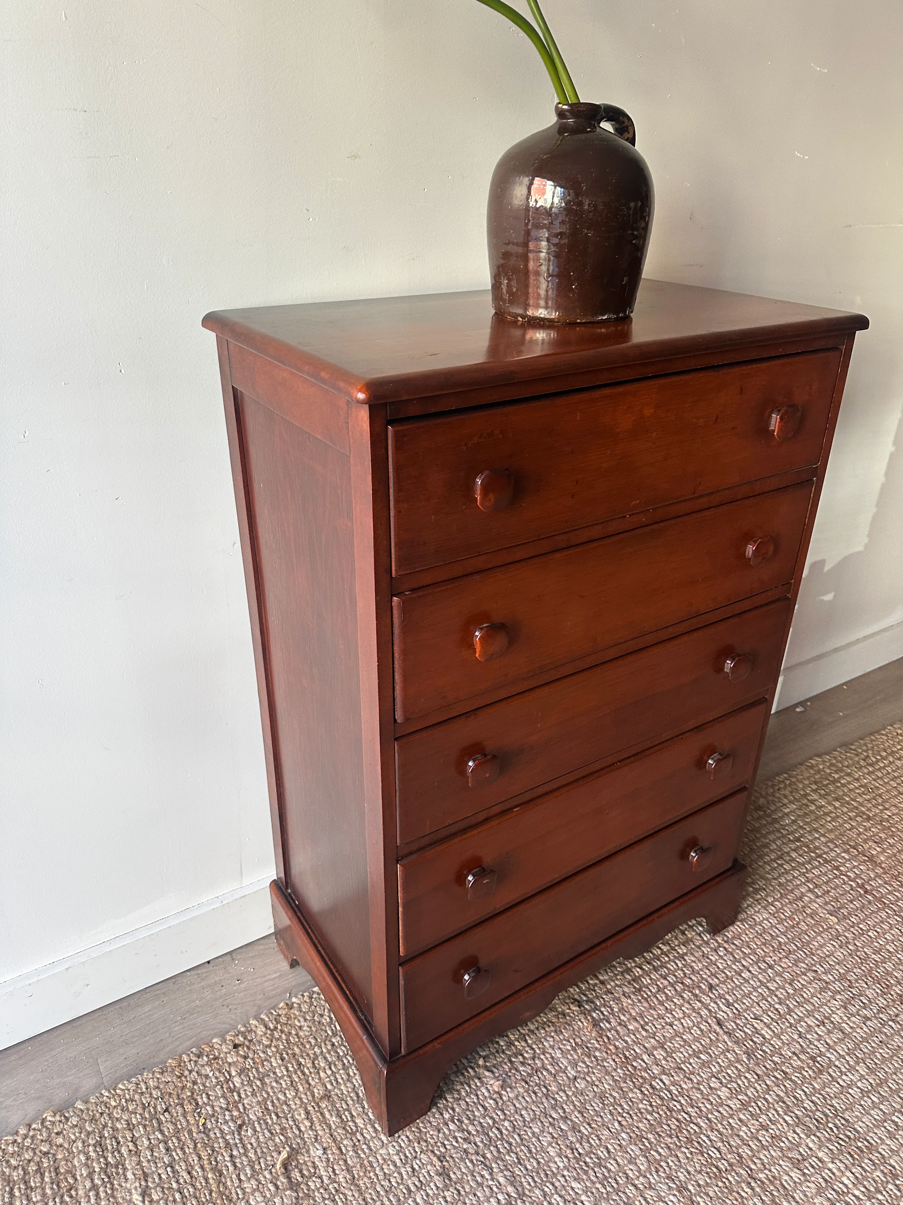 Maple secretary dresser - Image 3