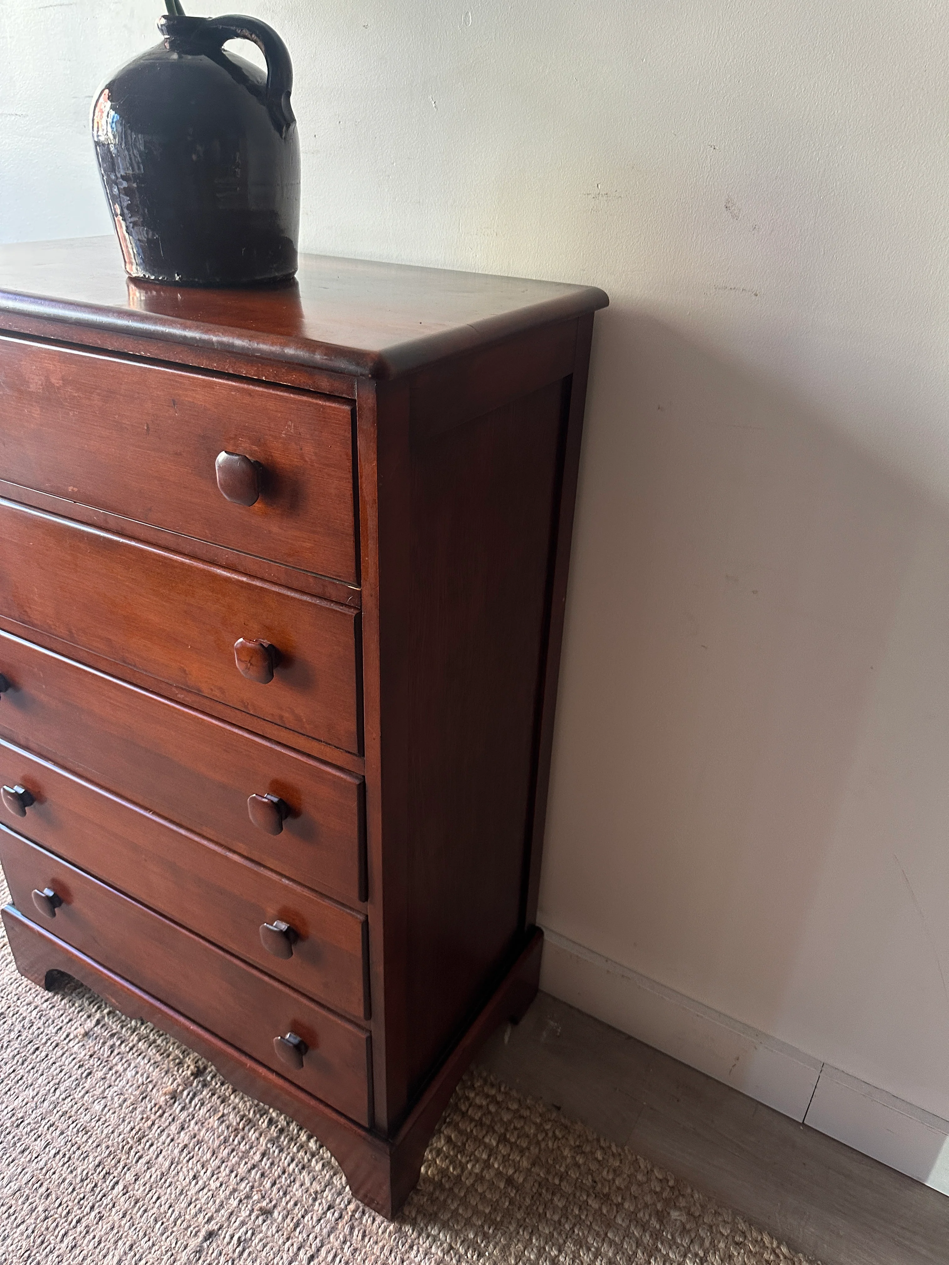 Maple secretary dresser - Image 4