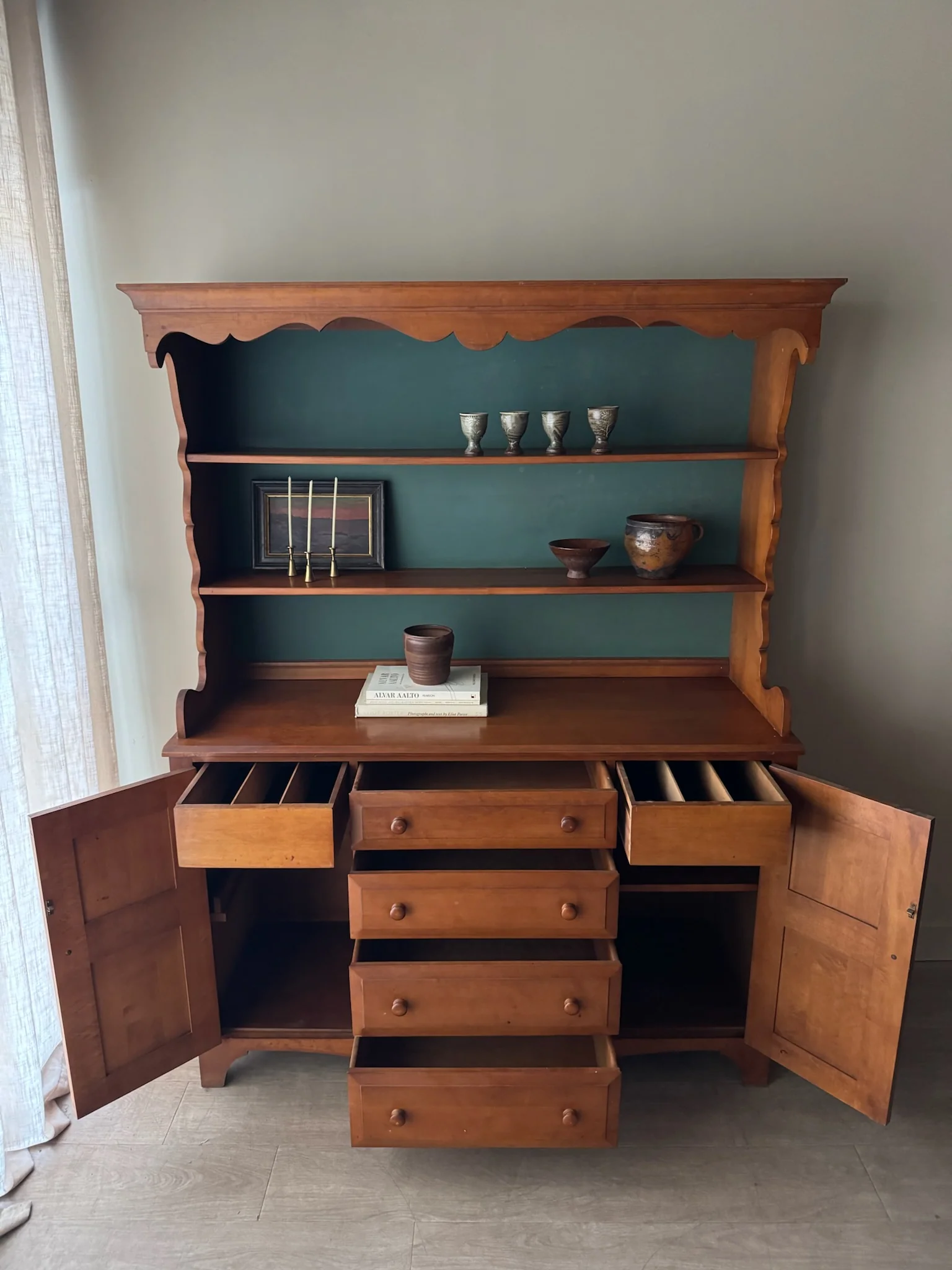 Maple stepback hutch - Image 6