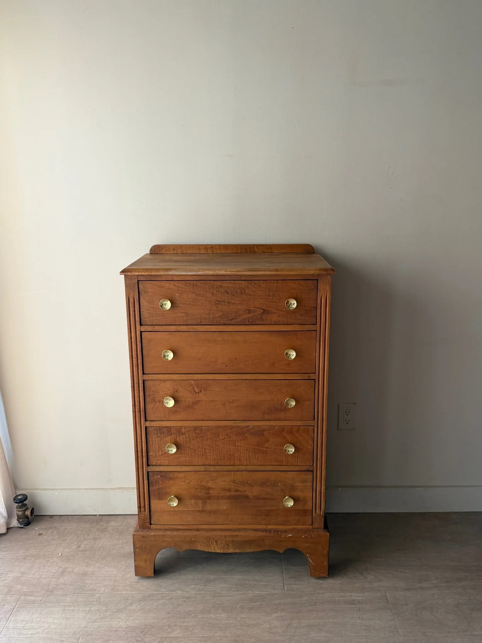 Maple tallboy dresser - Image 2