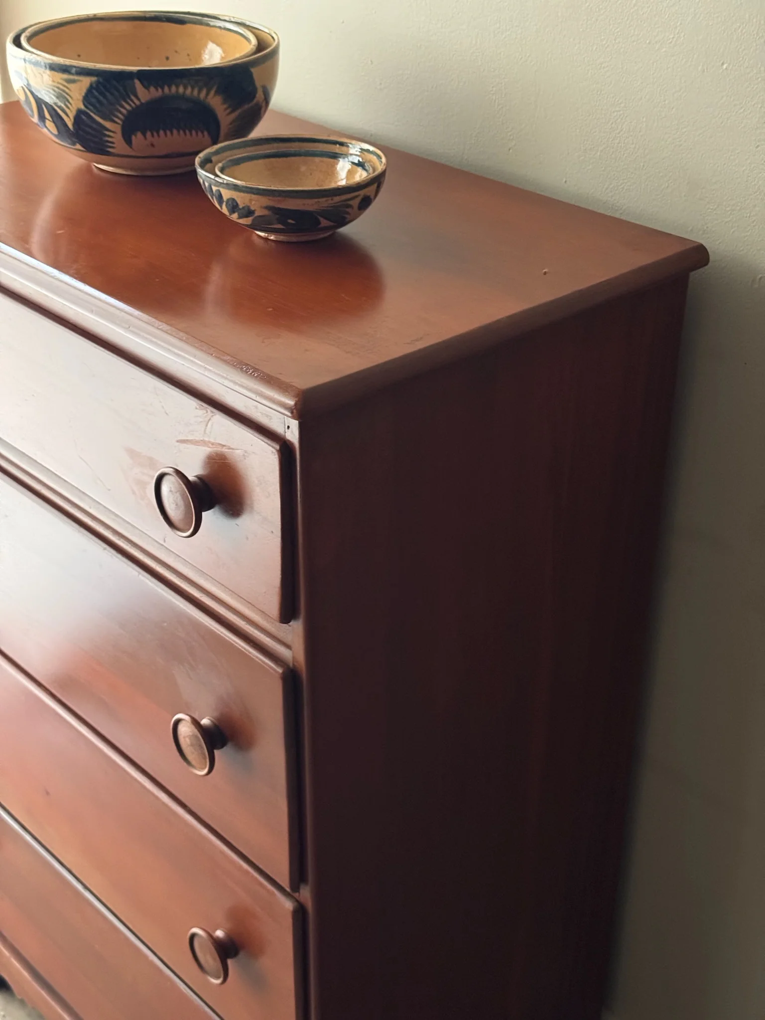 Maple tallboy dresser - Image 3