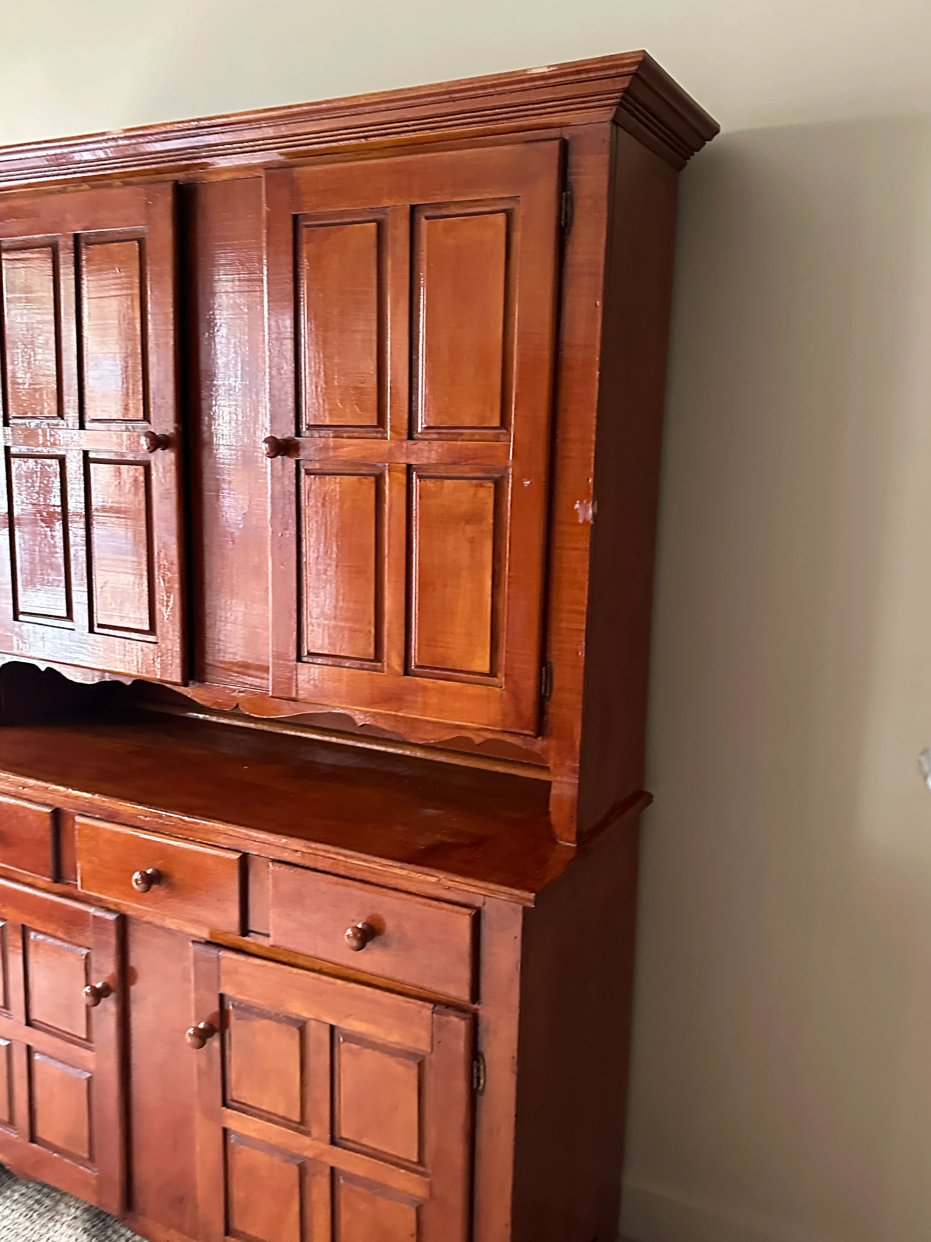 Maple two piece hutch - Image 4