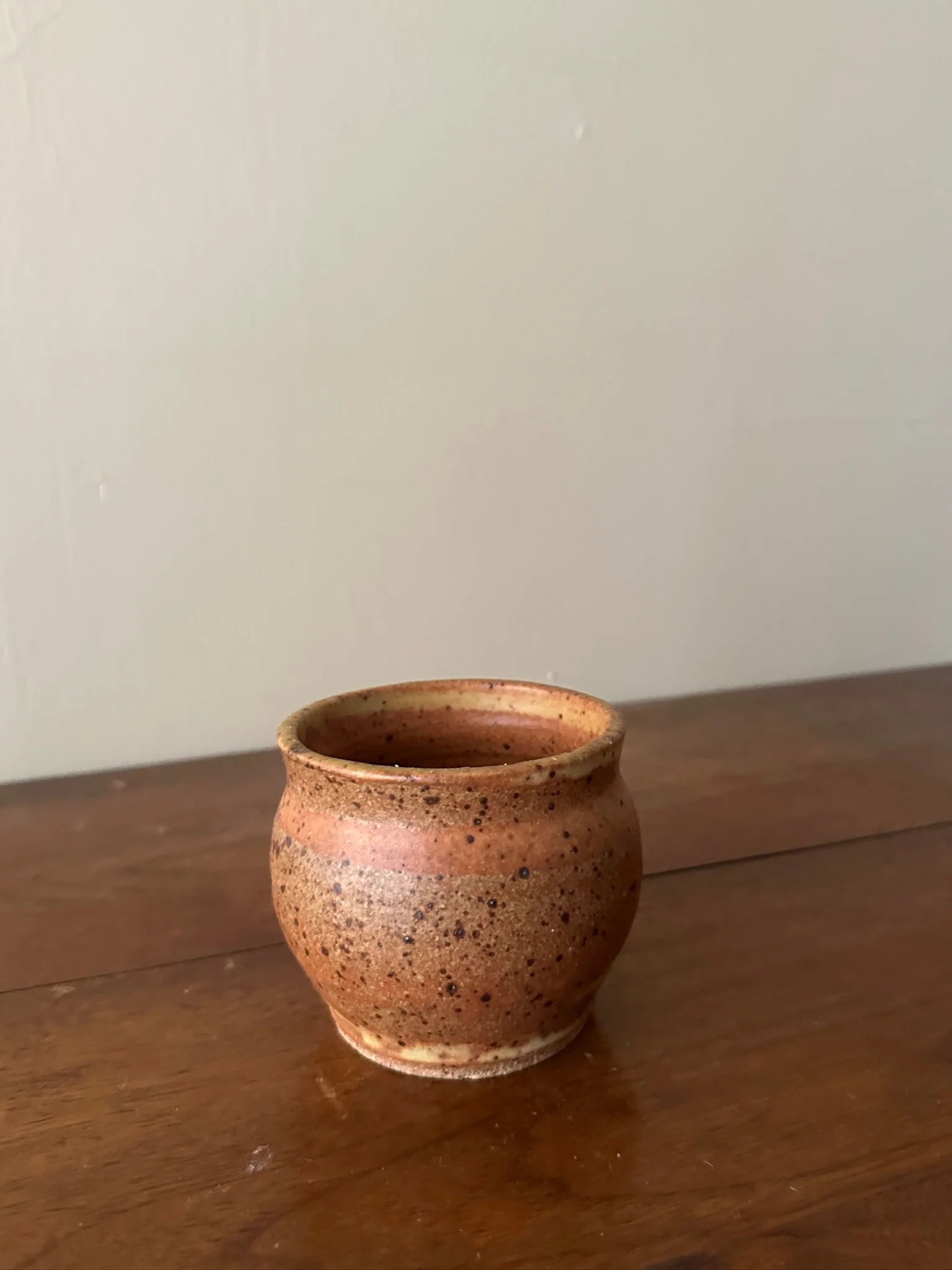 Matte speckled brown ceramic bowl/cup - Image 3