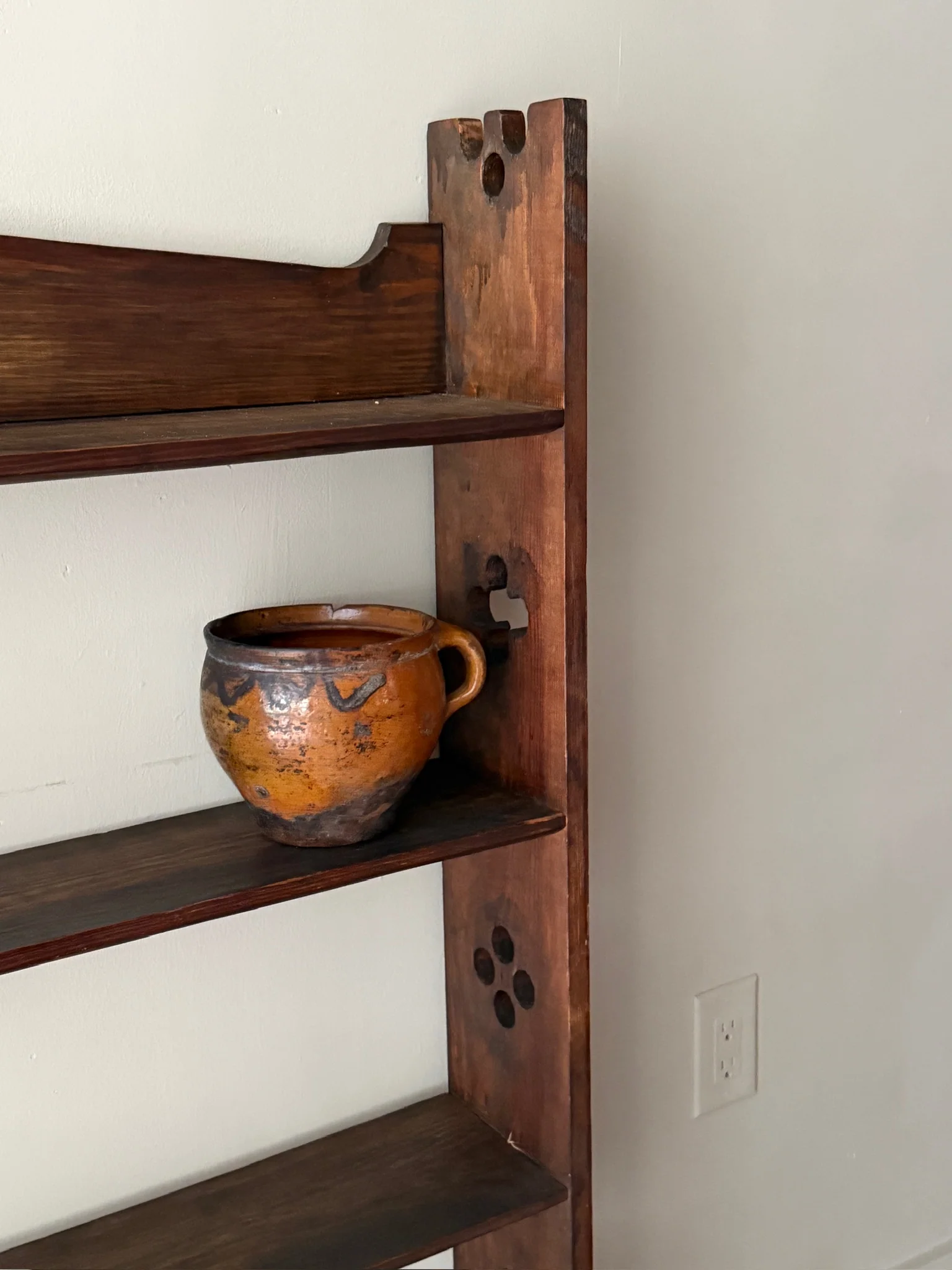 Mission oak shelf - Image 5