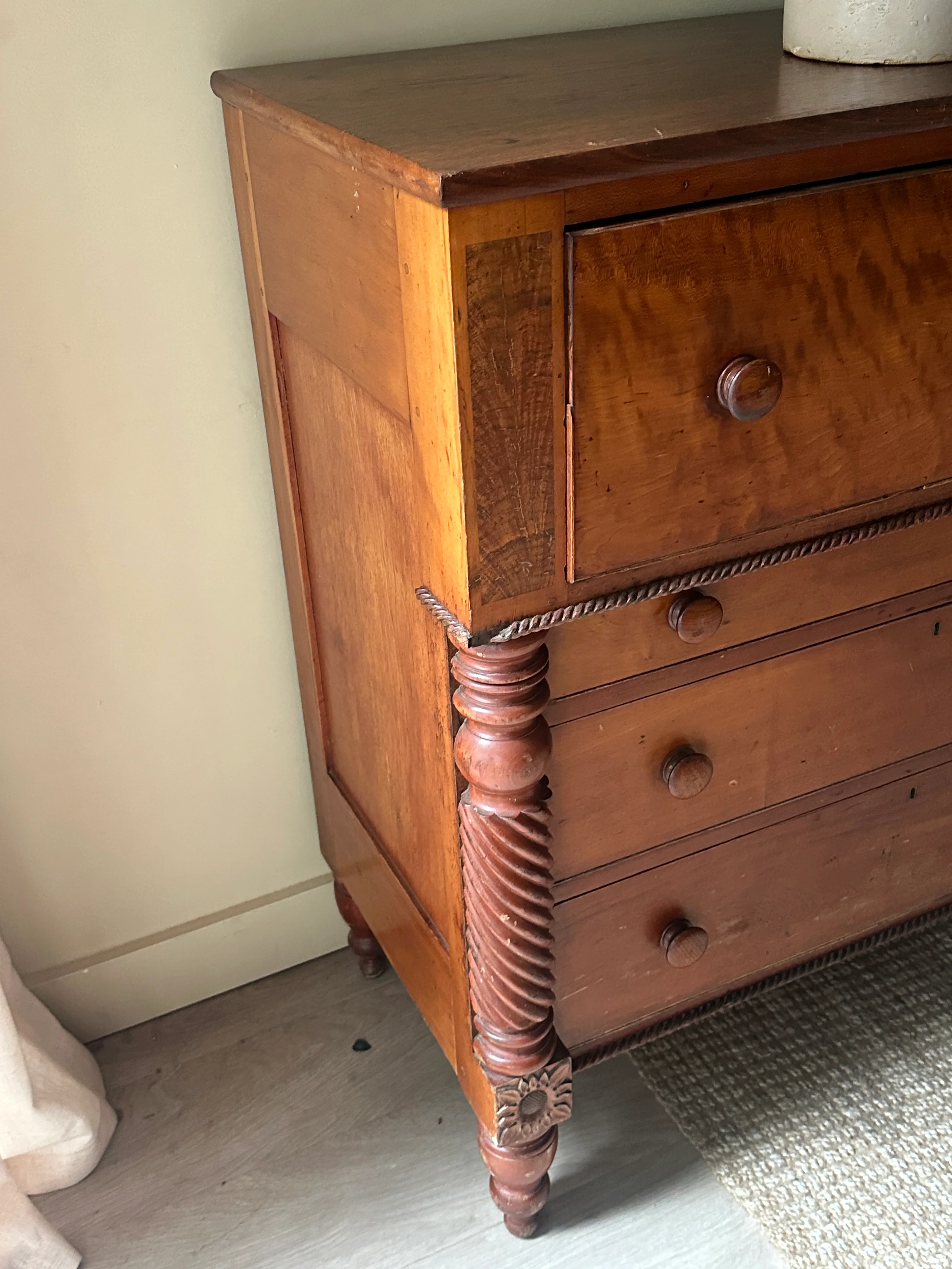 Mixed wood secretary dresser - Image 2