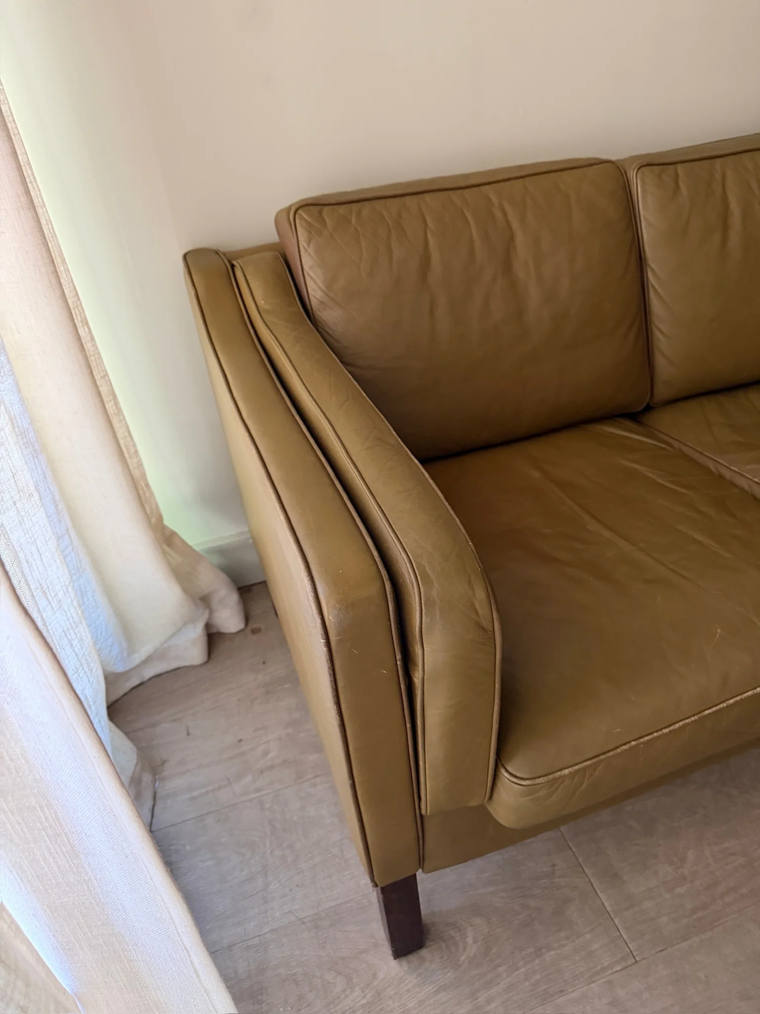 Mogens Hansen Danish leather sofa - Image 2