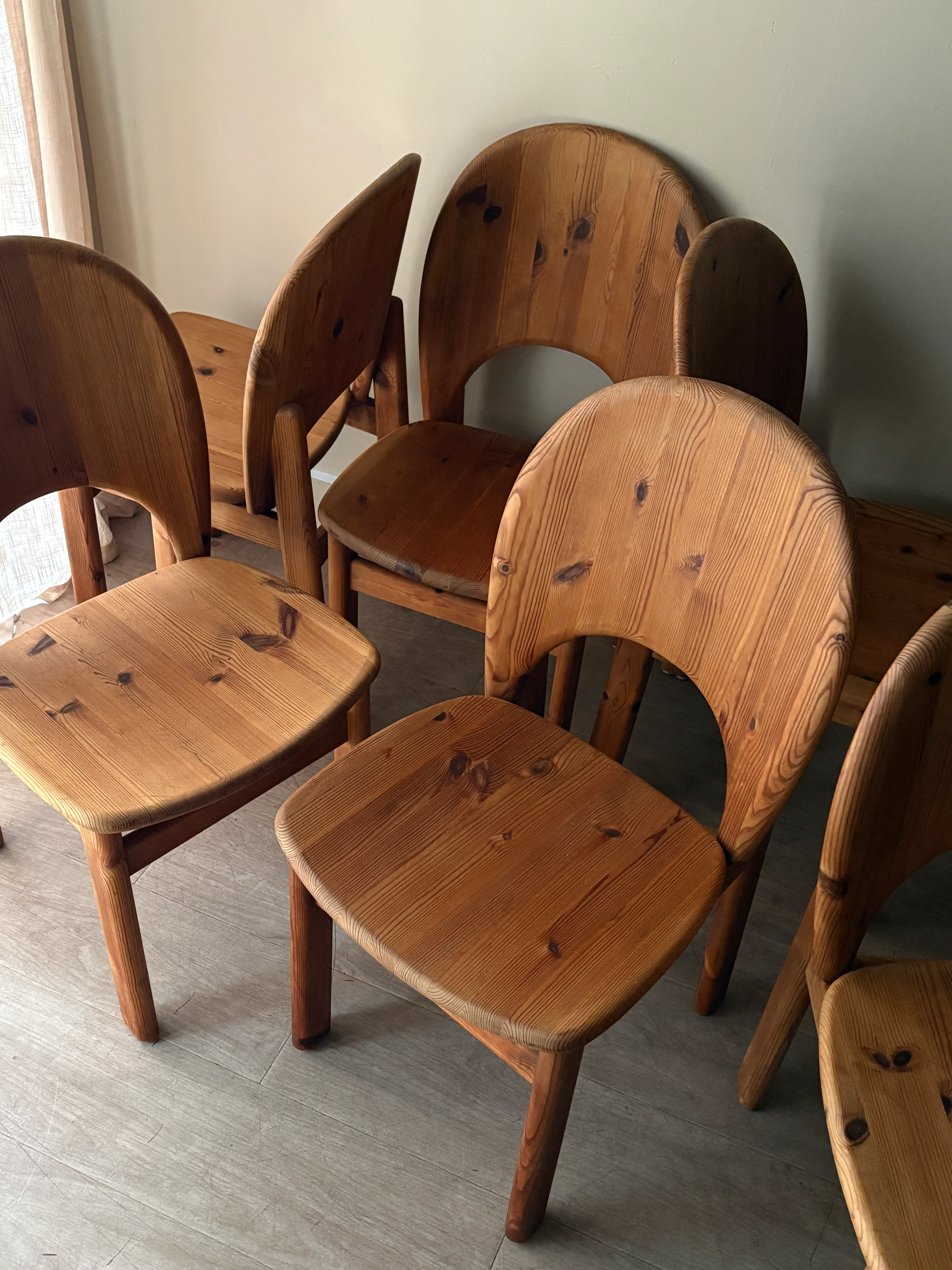Niels Koefoed pine dining chairs. Sold in sets of 4. - Image 6