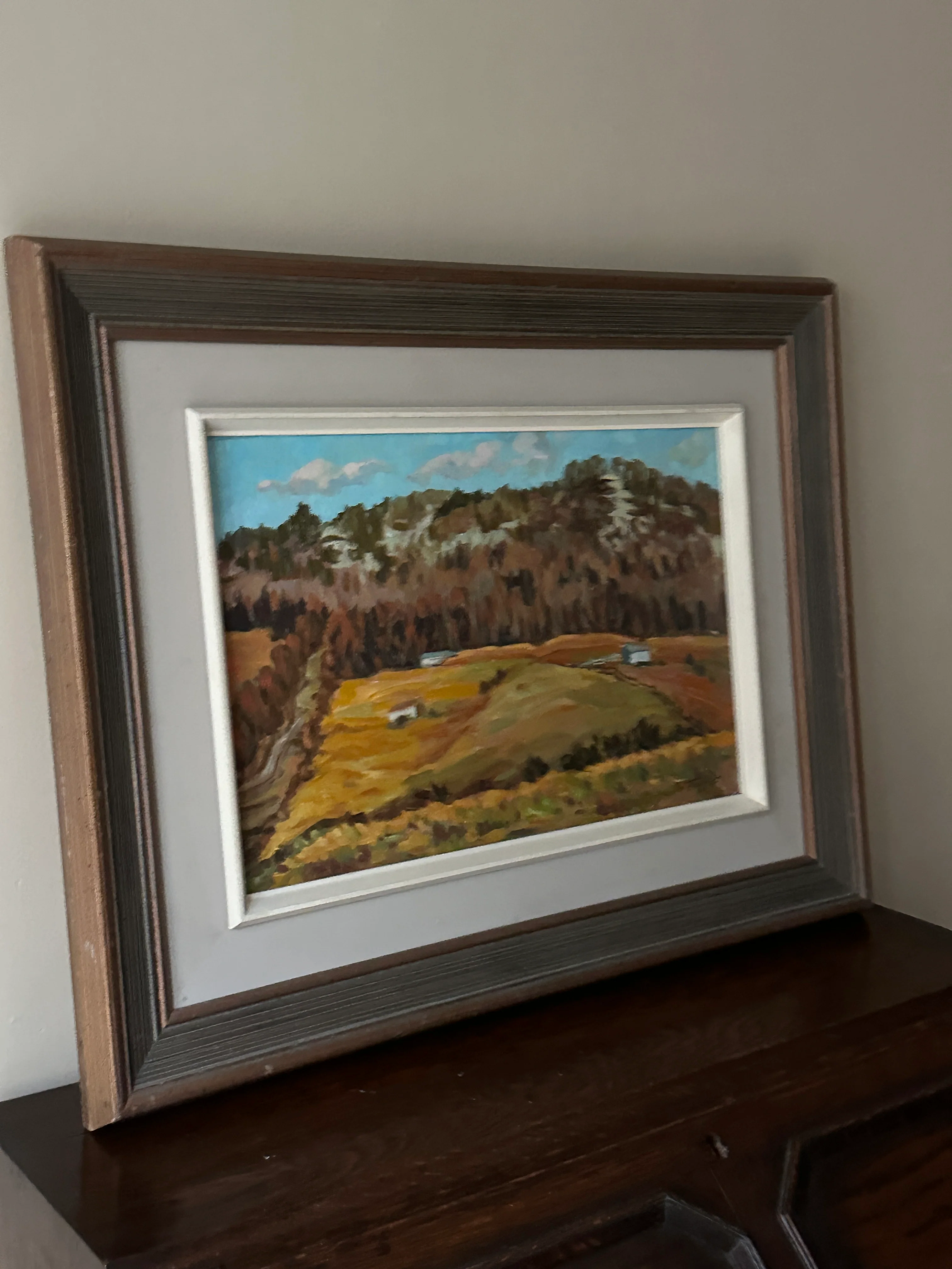 Nikos Tzanoff, "Bromont" Oil on Canvas 1983 - Image 2