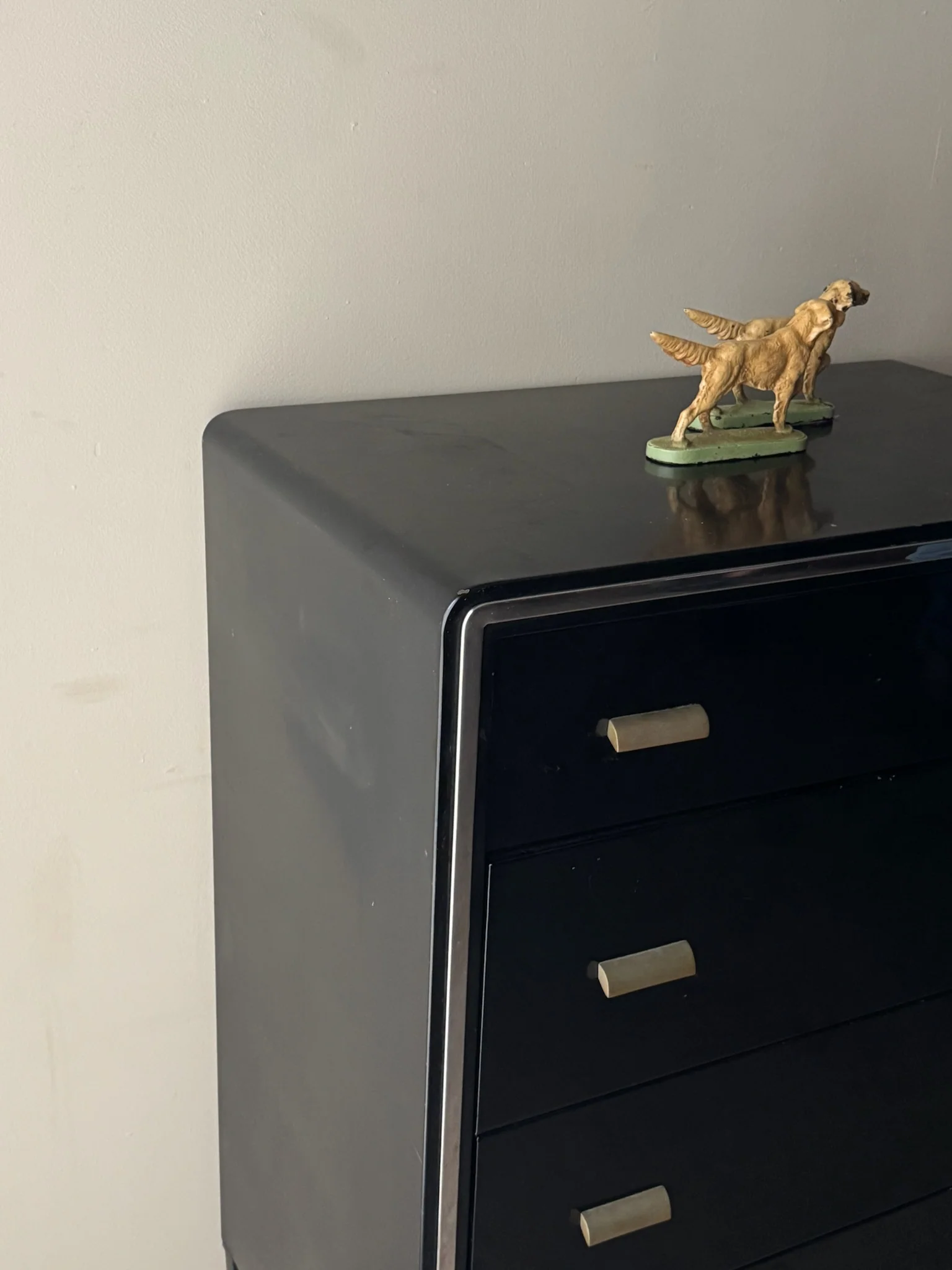 Norman Bel Geddes for Simmons steel tallboy dresser - Image 2