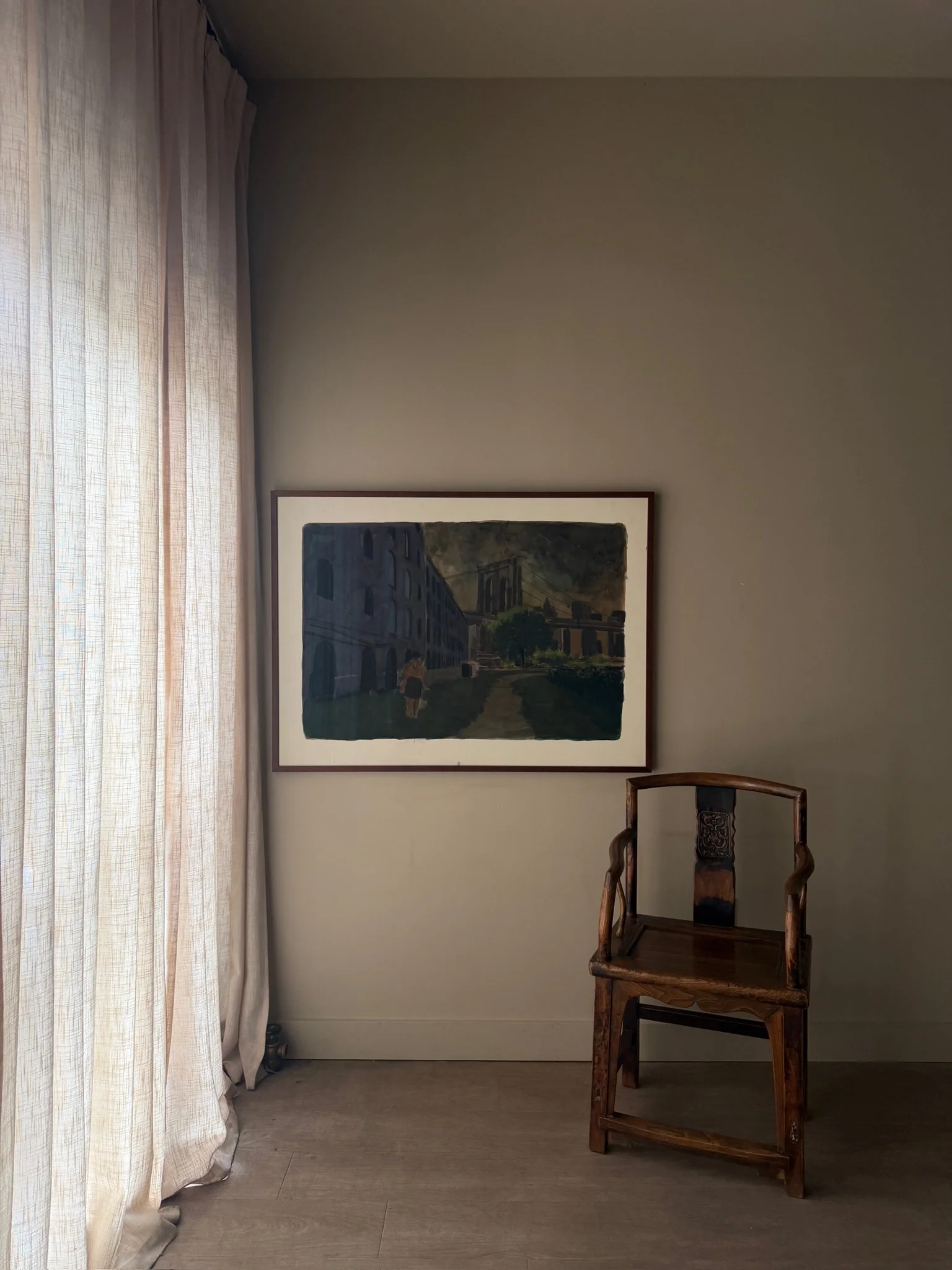 Brooklyn cityscape by Gang Qian (b. 1958) - Image 2
