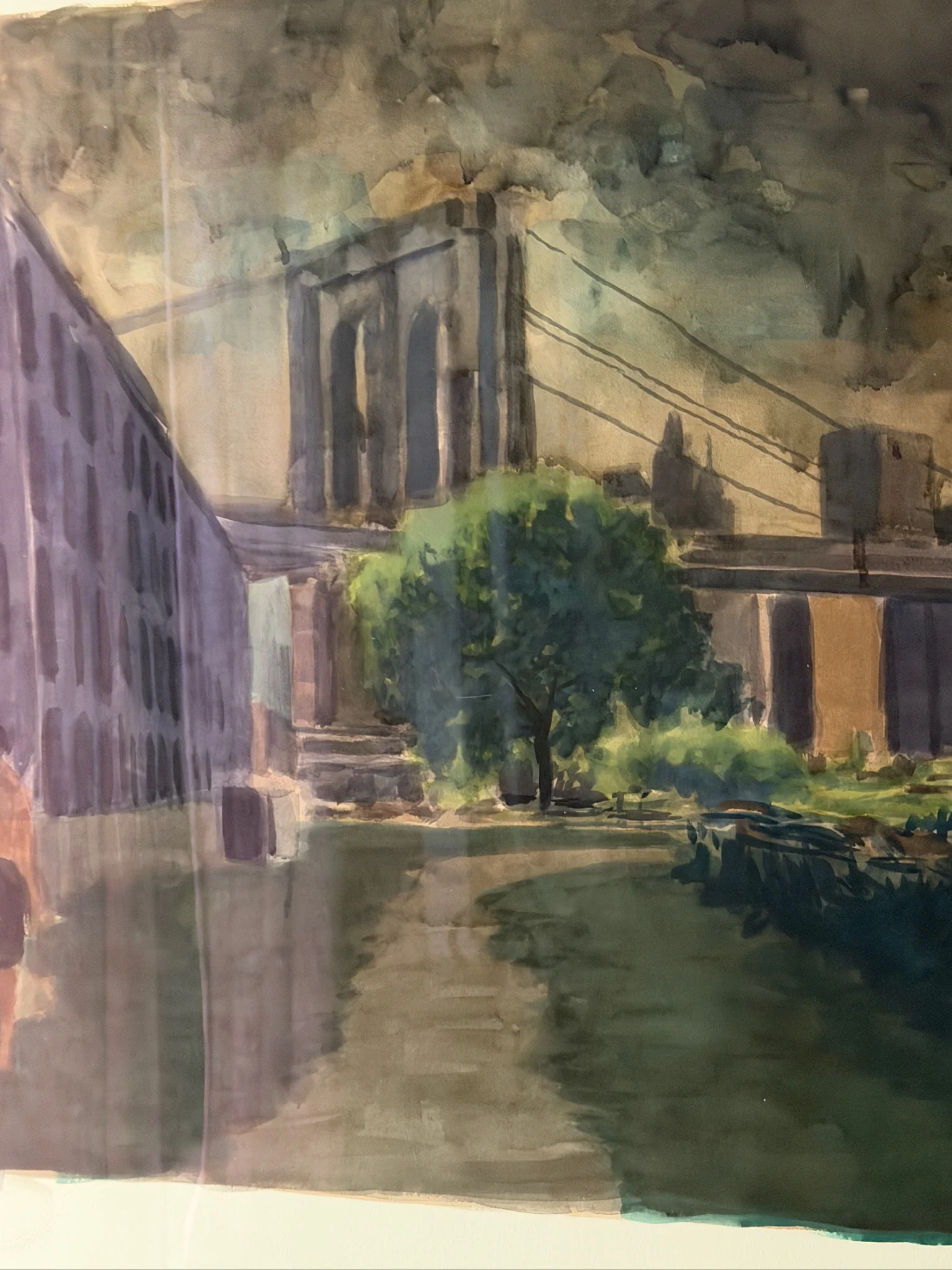 Brooklyn cityscape by Gang Qian (b. 1958) - Image 7