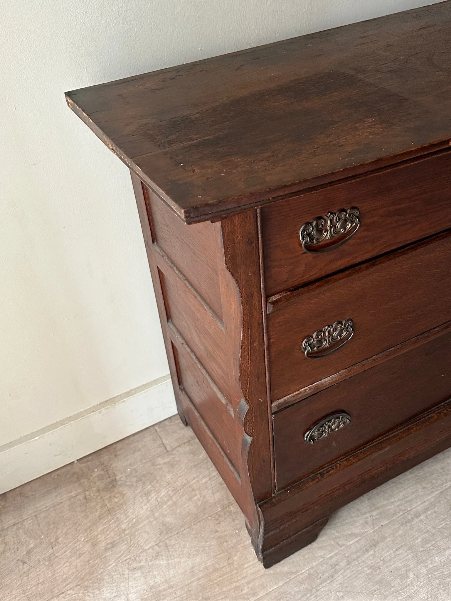 Oak 3 drawer dresser - Image 3