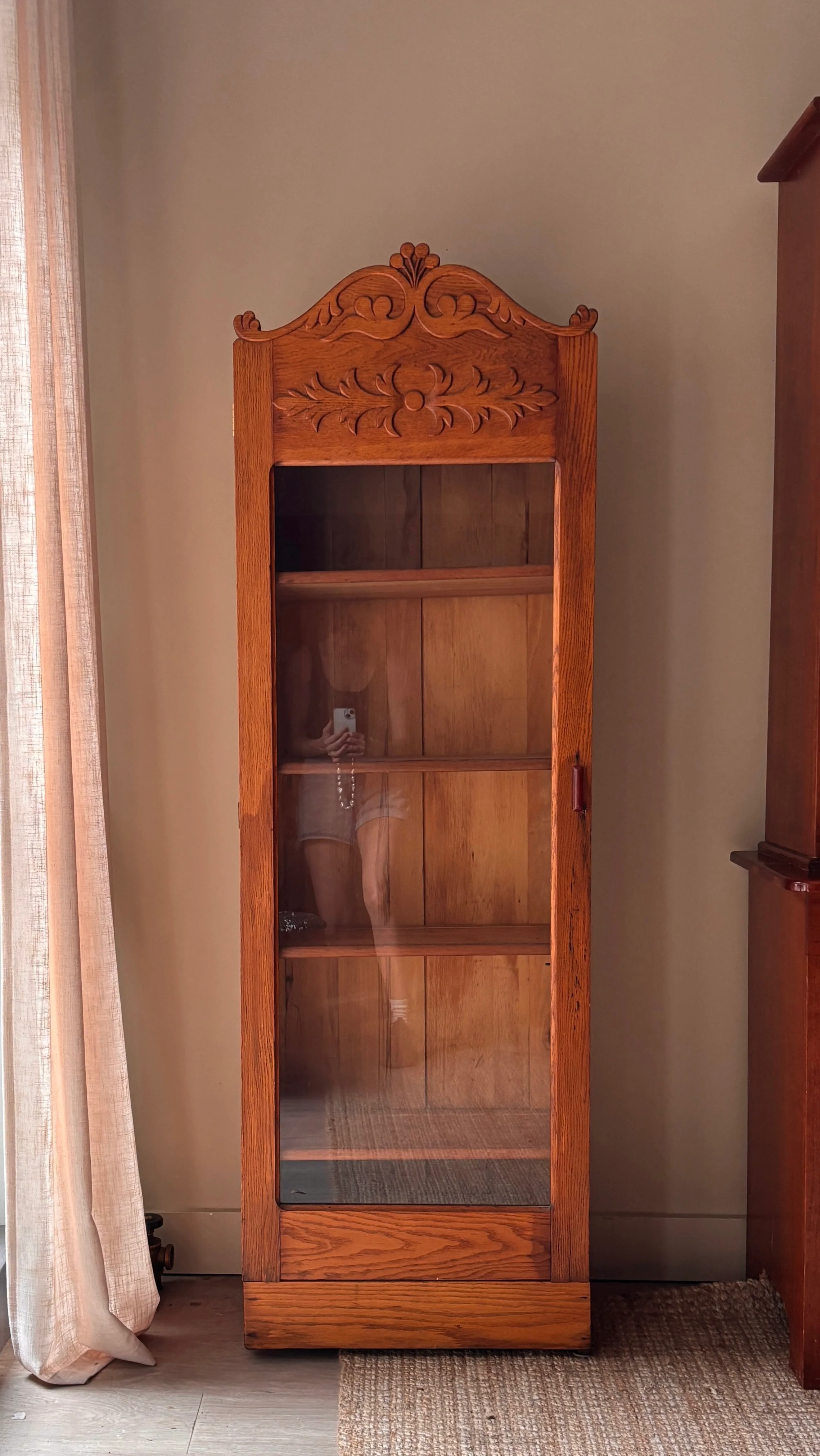Oak Display bookcase