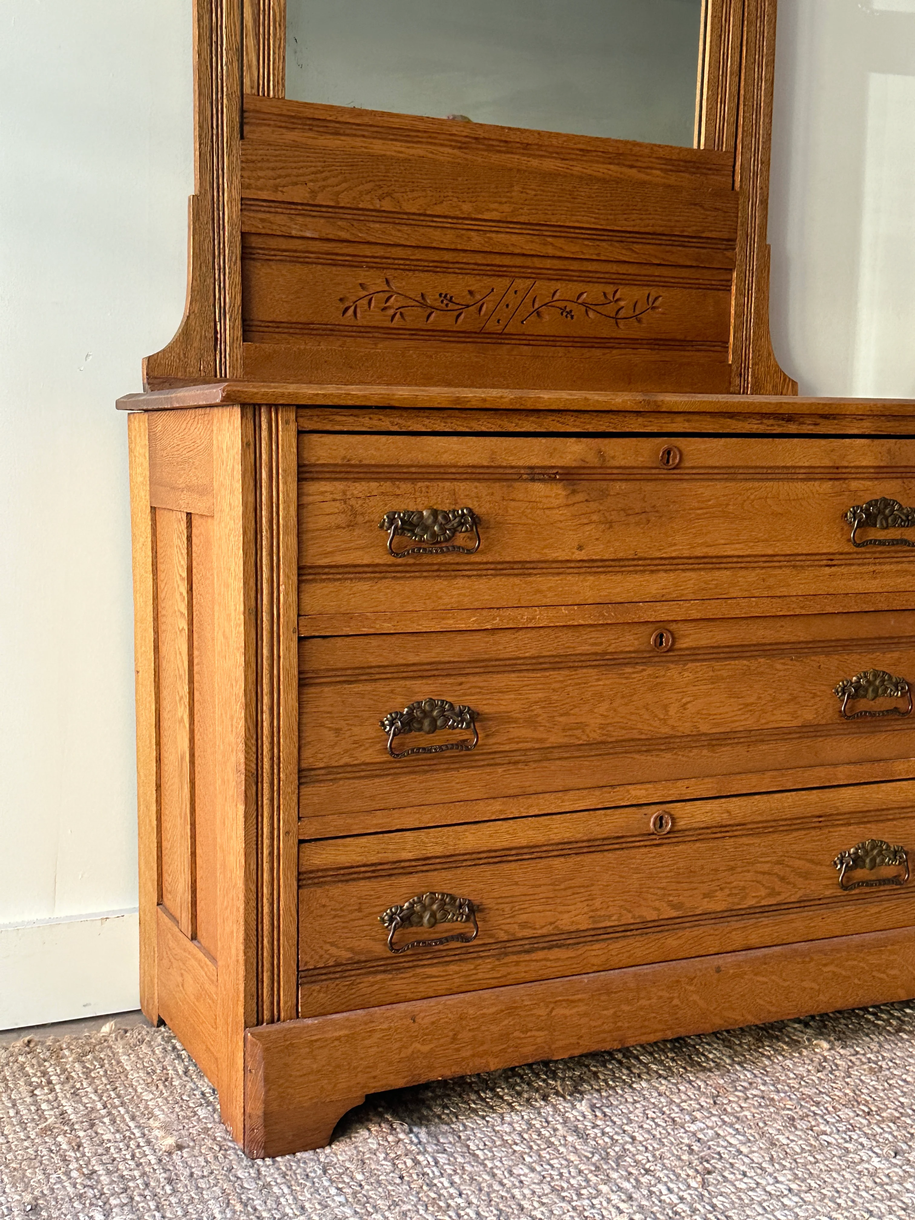 Victorian oak dresser - Image 2
