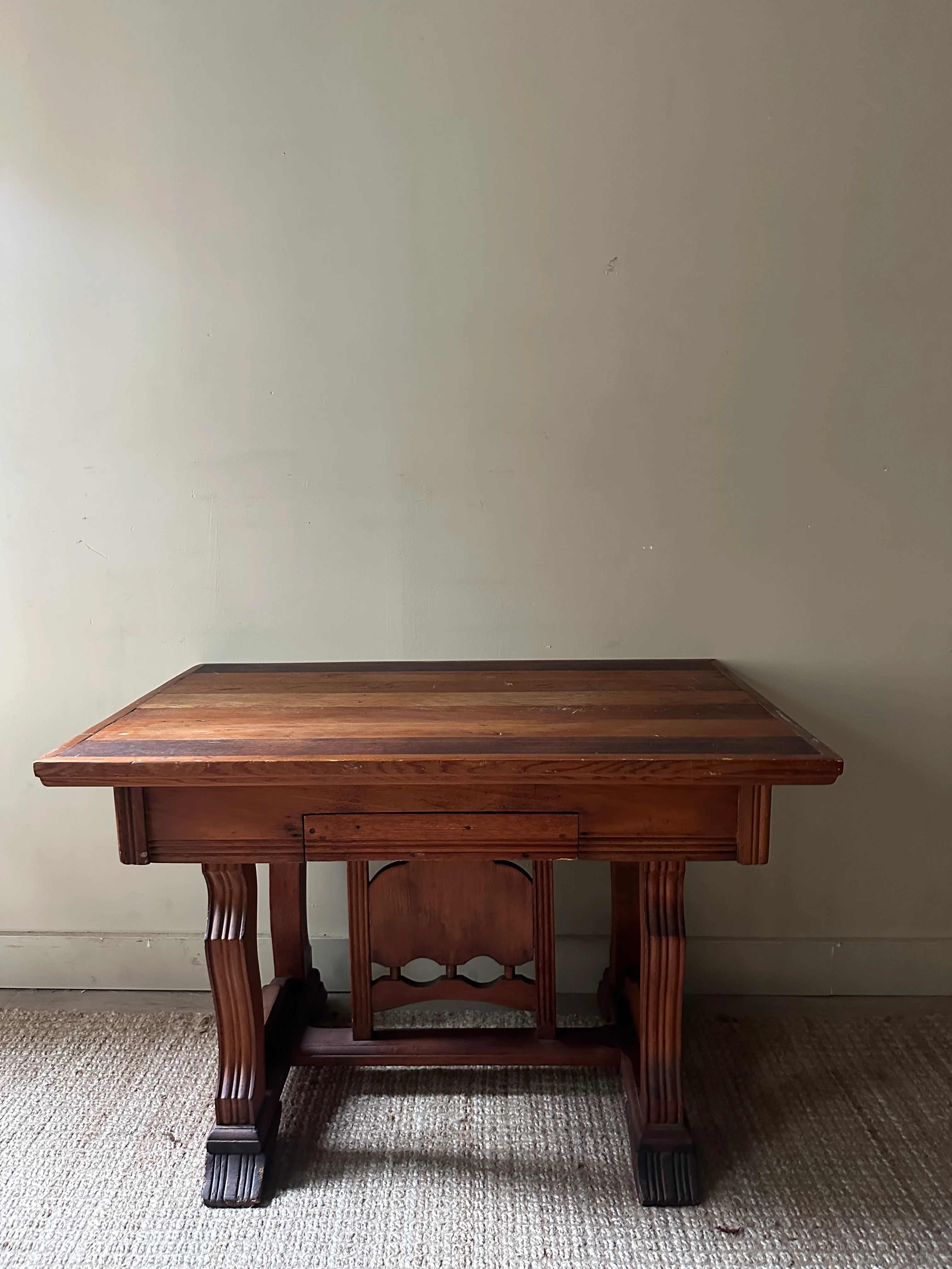 Oak library table