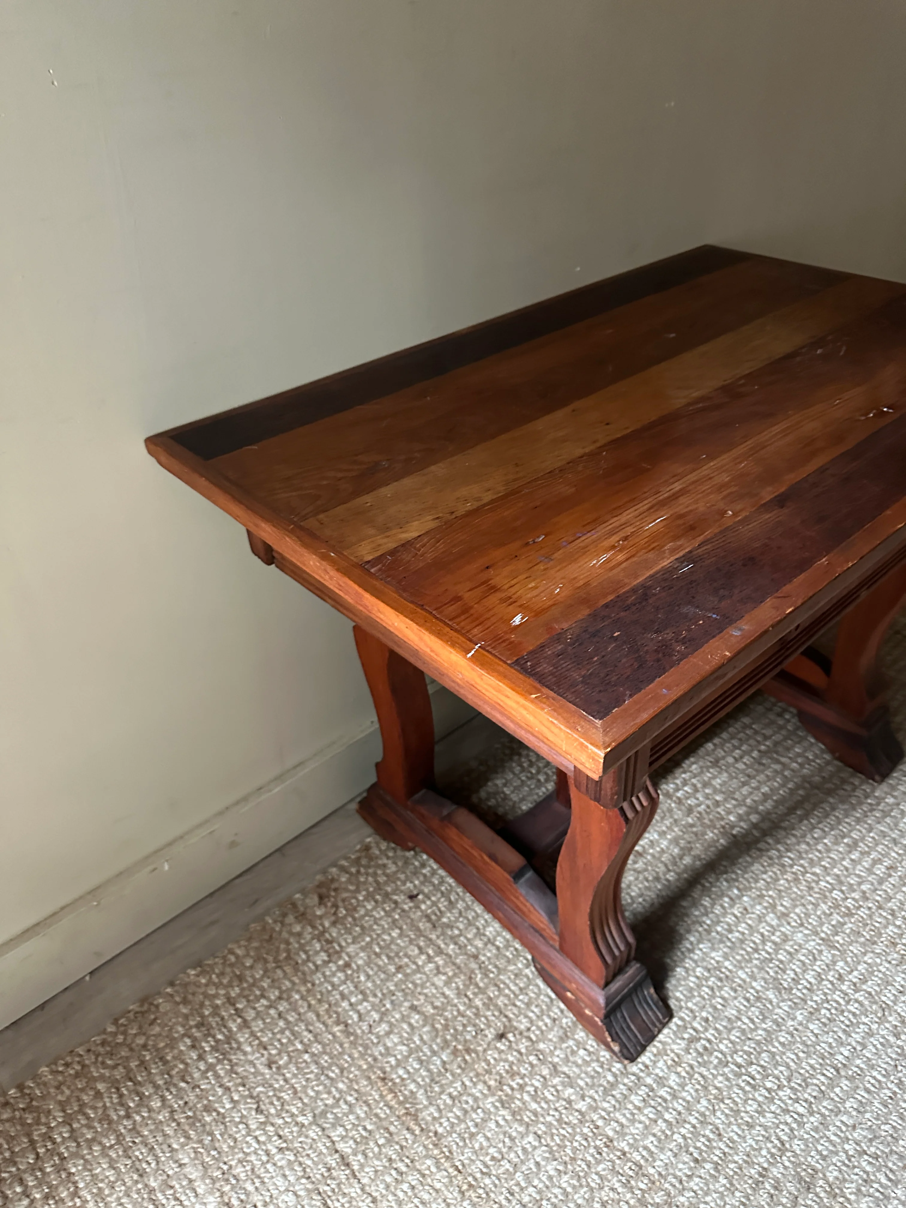 Oak library table - Image 2