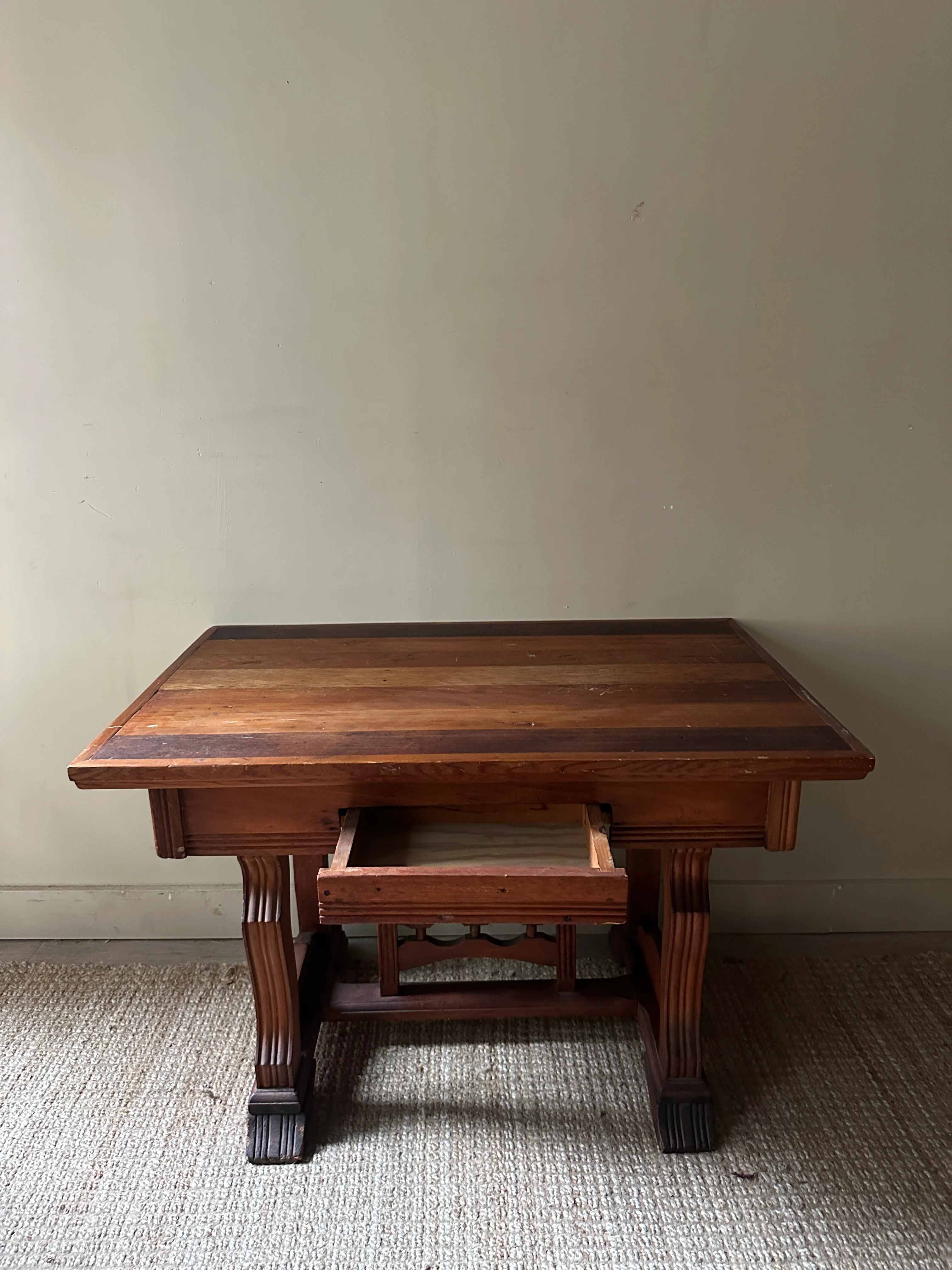 Oak library table - Image 4