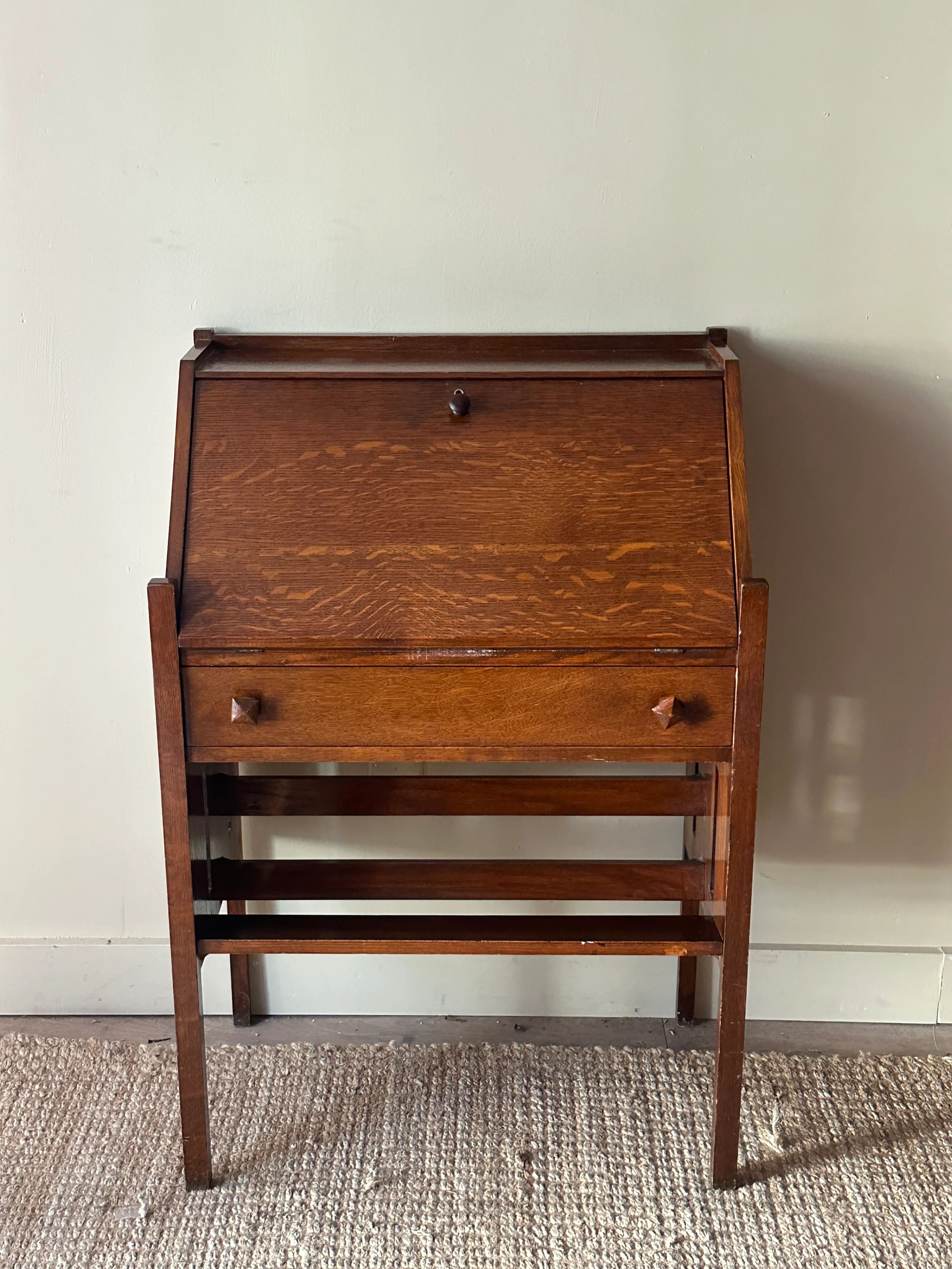 Oak secretary desk - Image 2