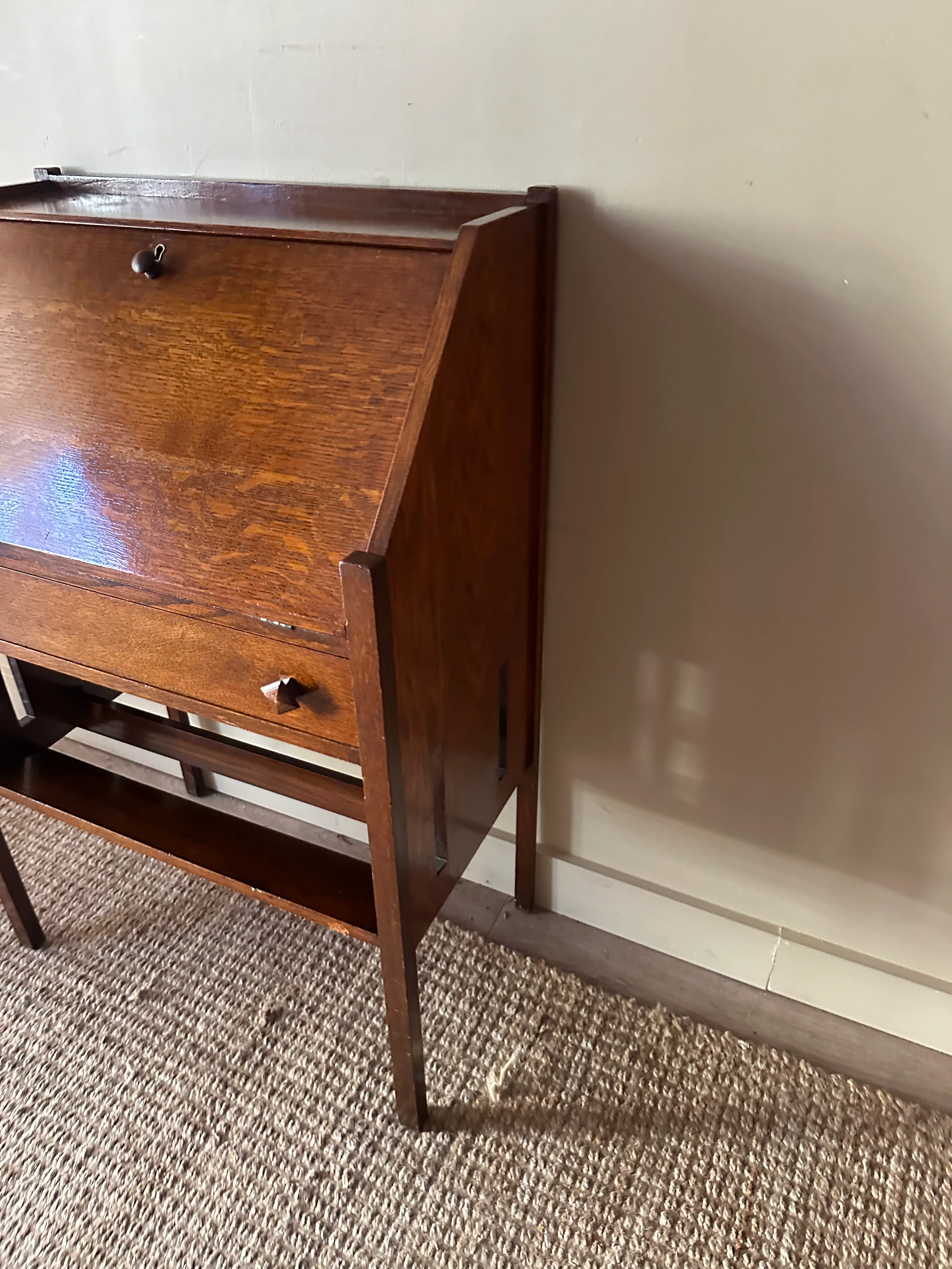 Oak secretary desk - Image 4