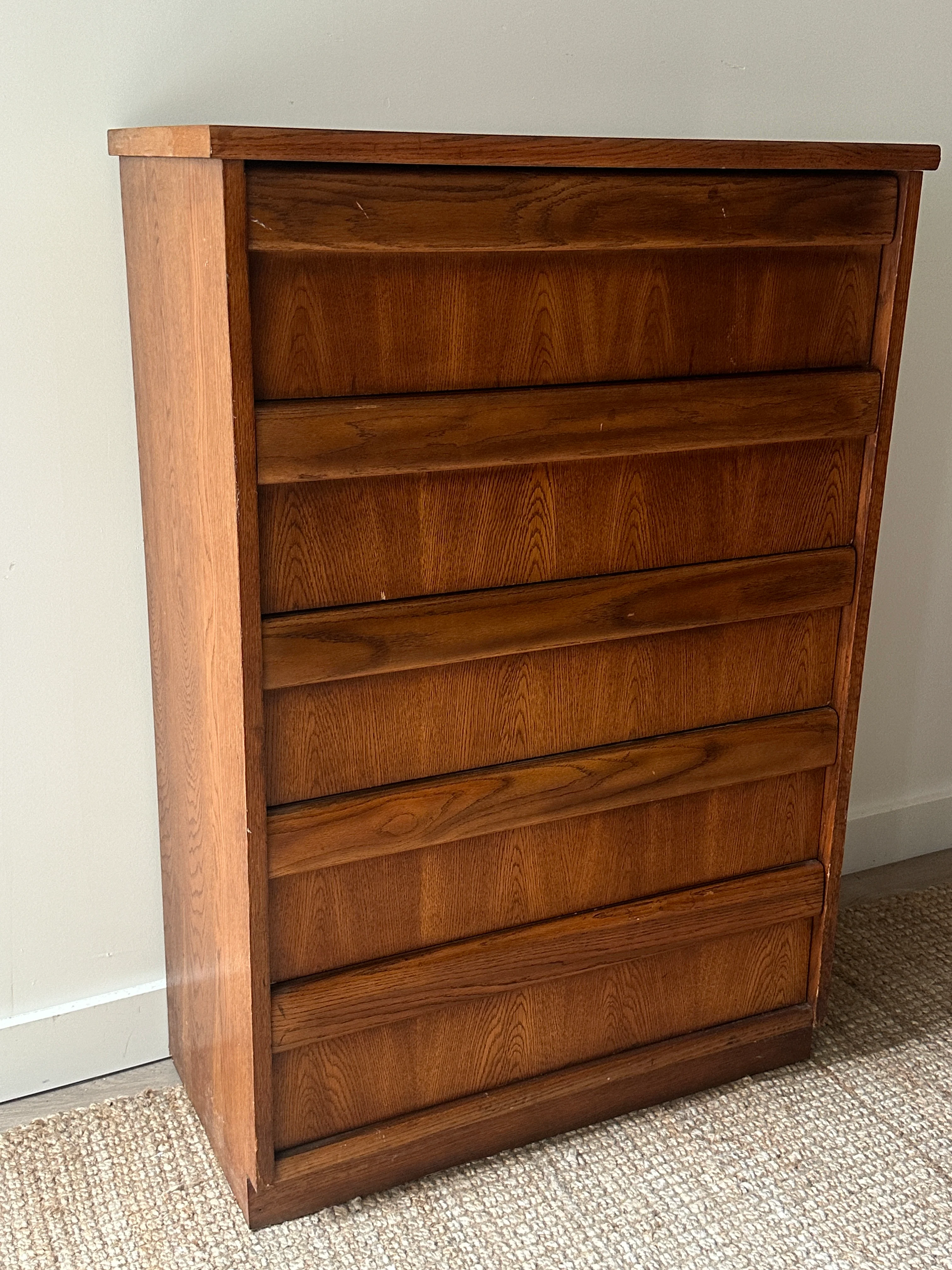 Oak tallboy - Image 2