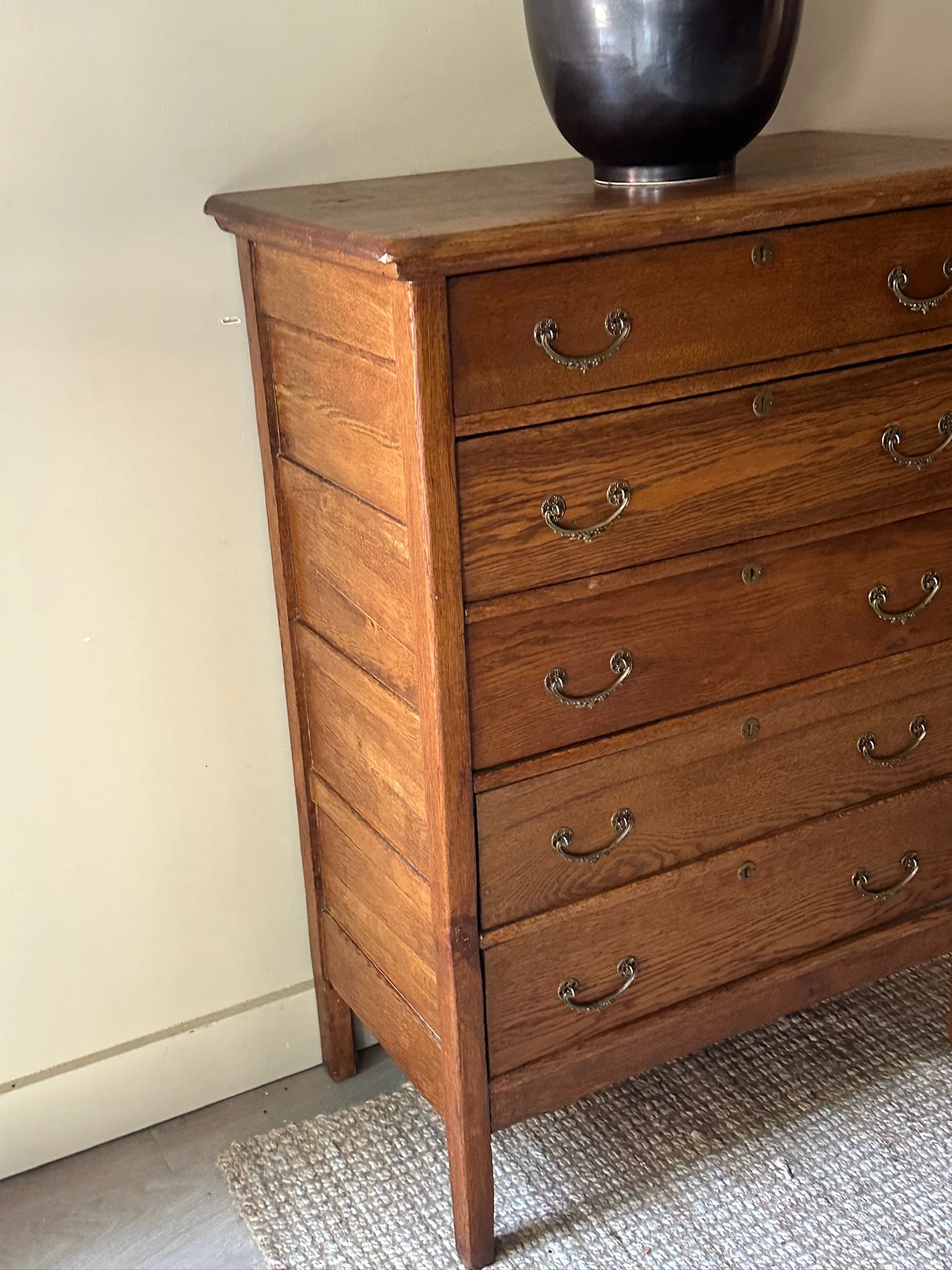 Oak tallboy - Image 3