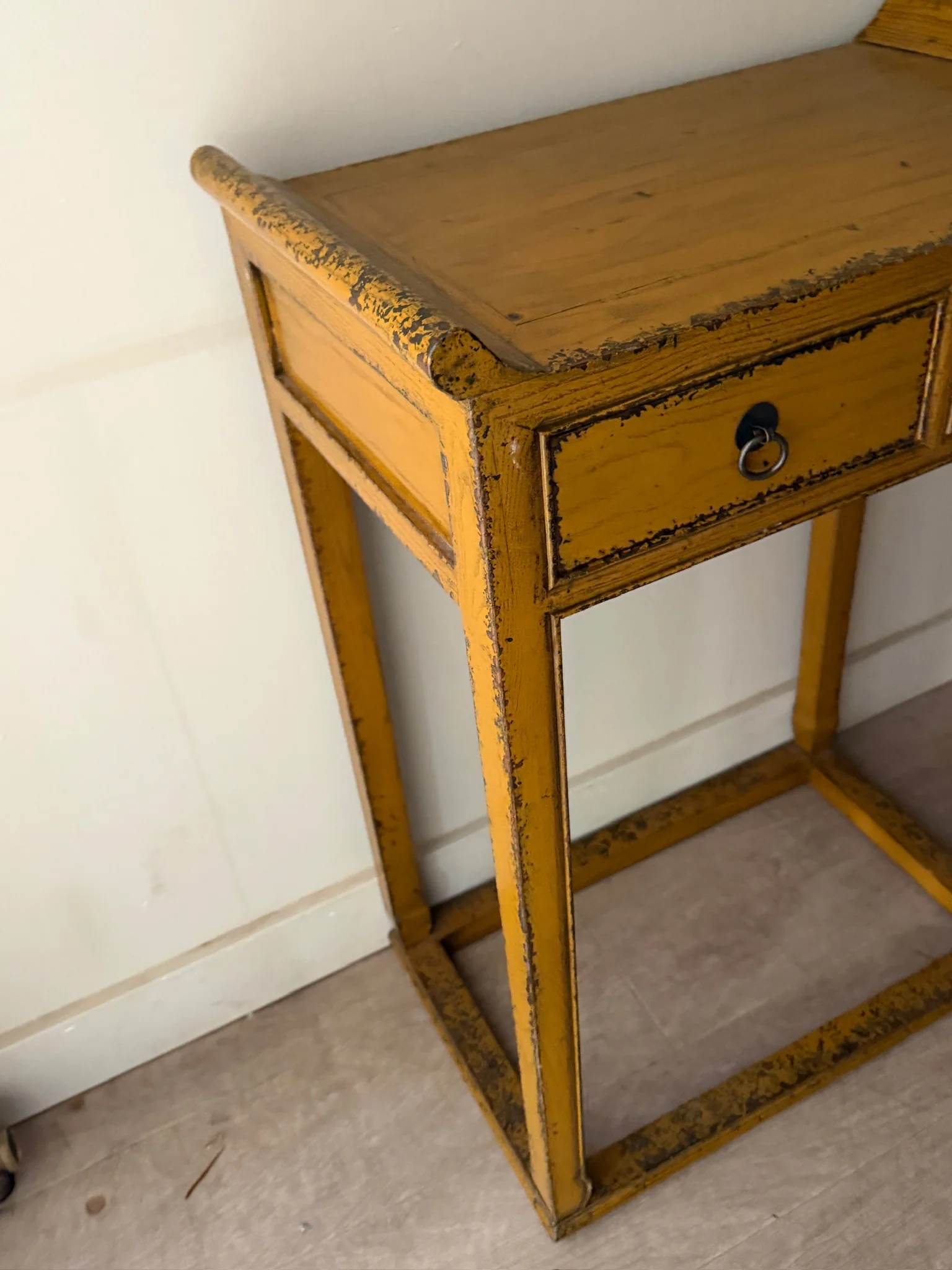 Ochre two drawer side table - Image 4