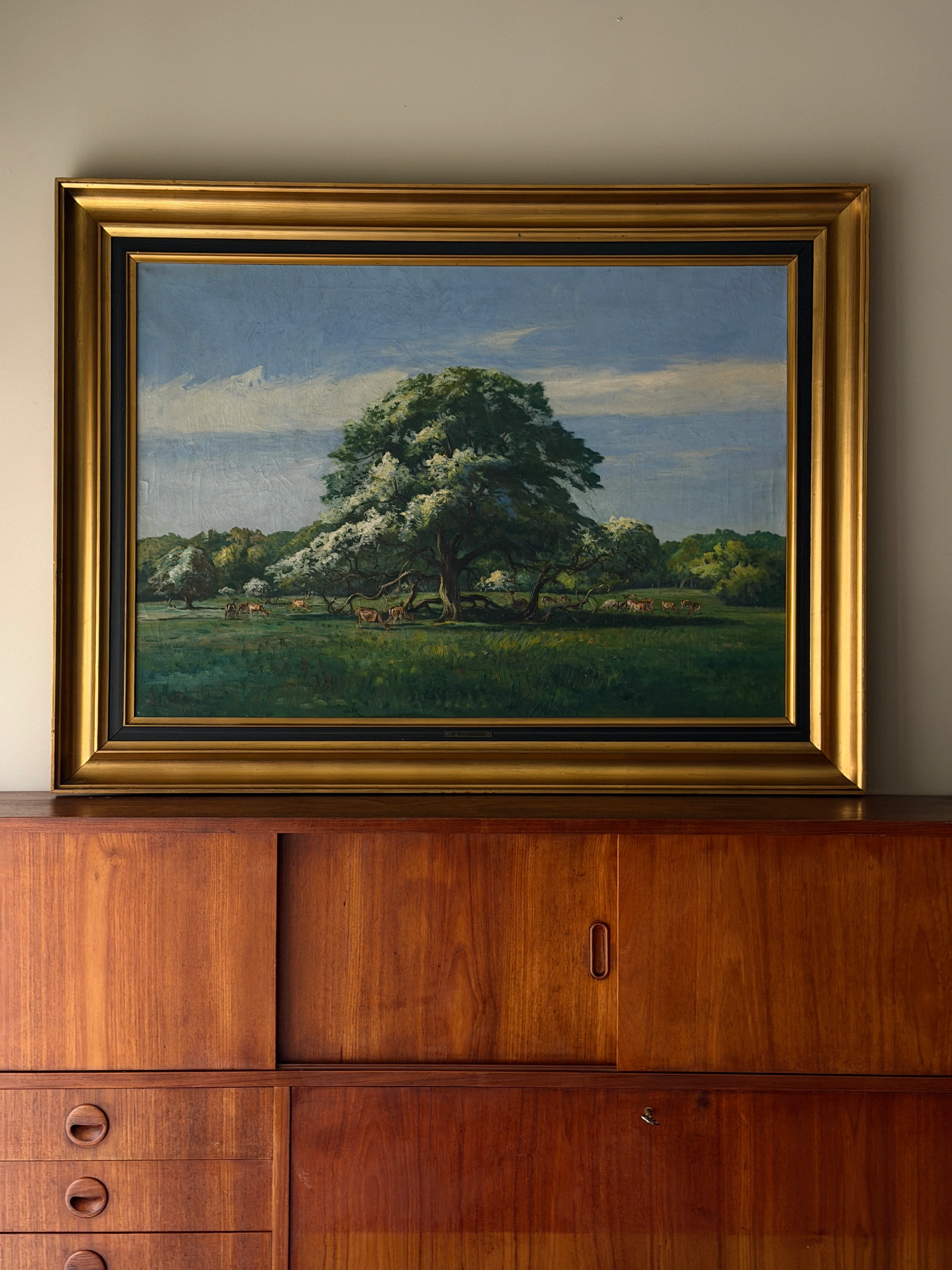 Oil on canvas. Signed N. Christiansen 1850-1922 - Image 6