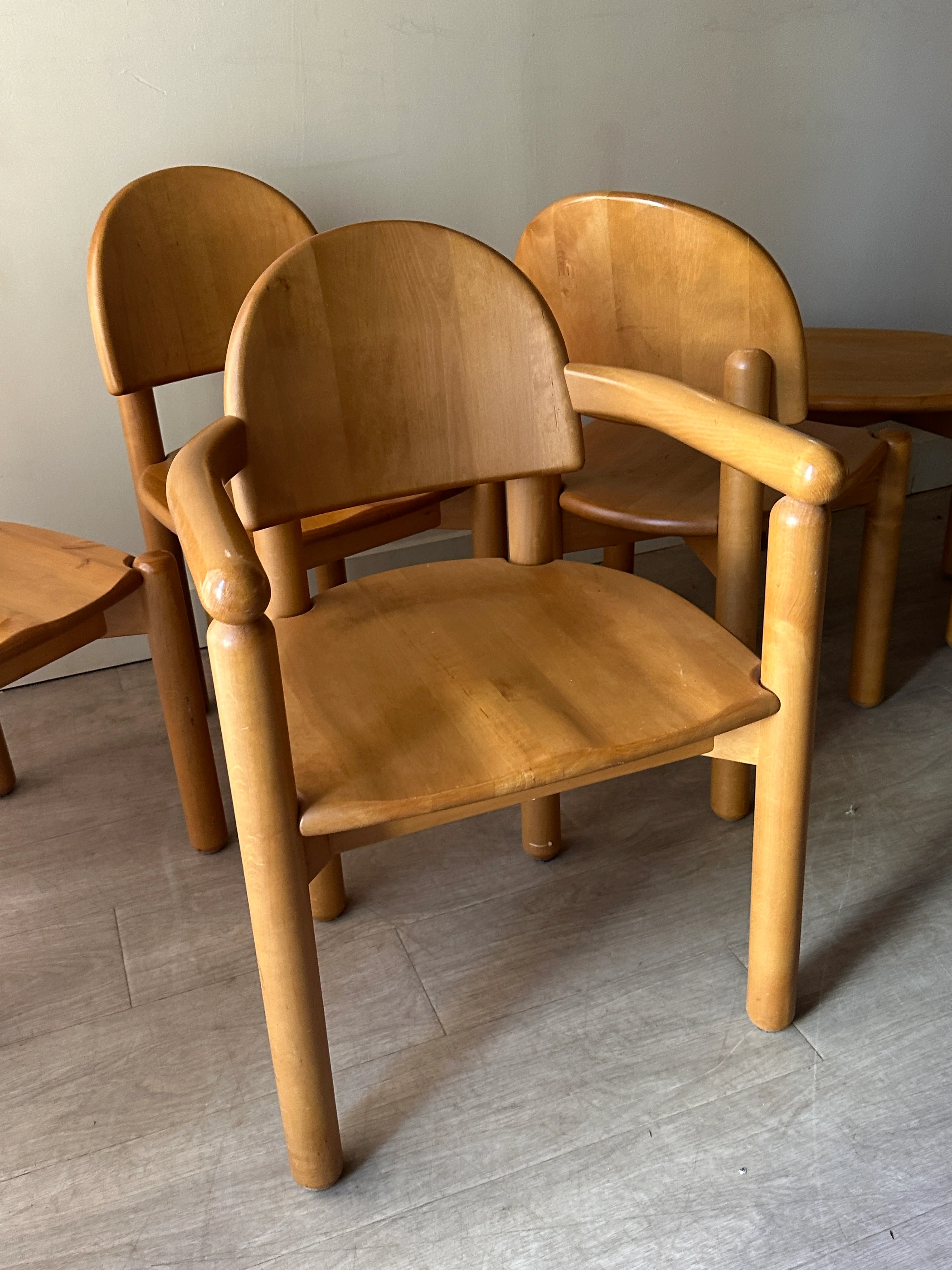 One arm Rainer Daumiller dining chair - Image 4