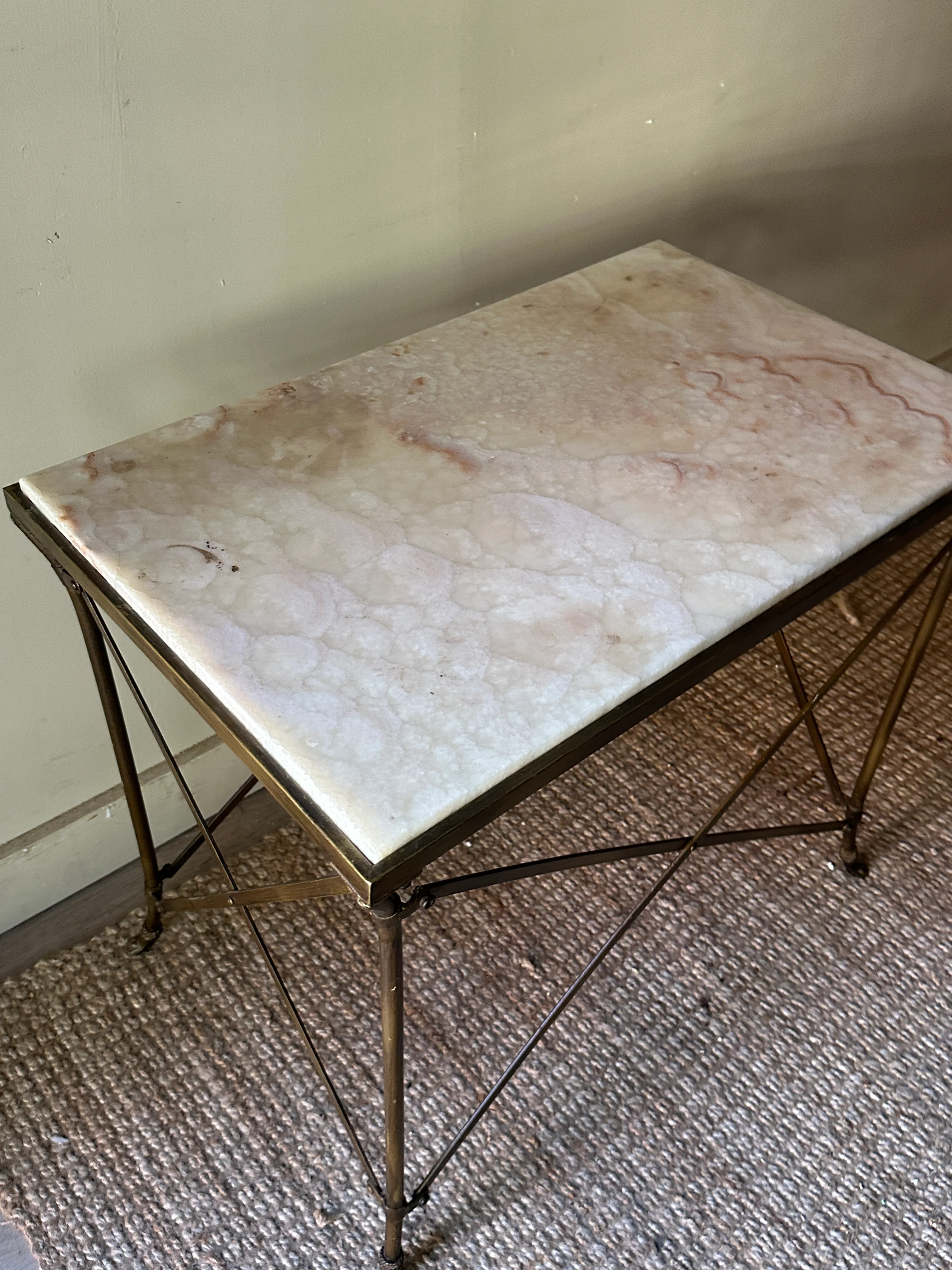 Onyx and wrought iron side table - Image 6