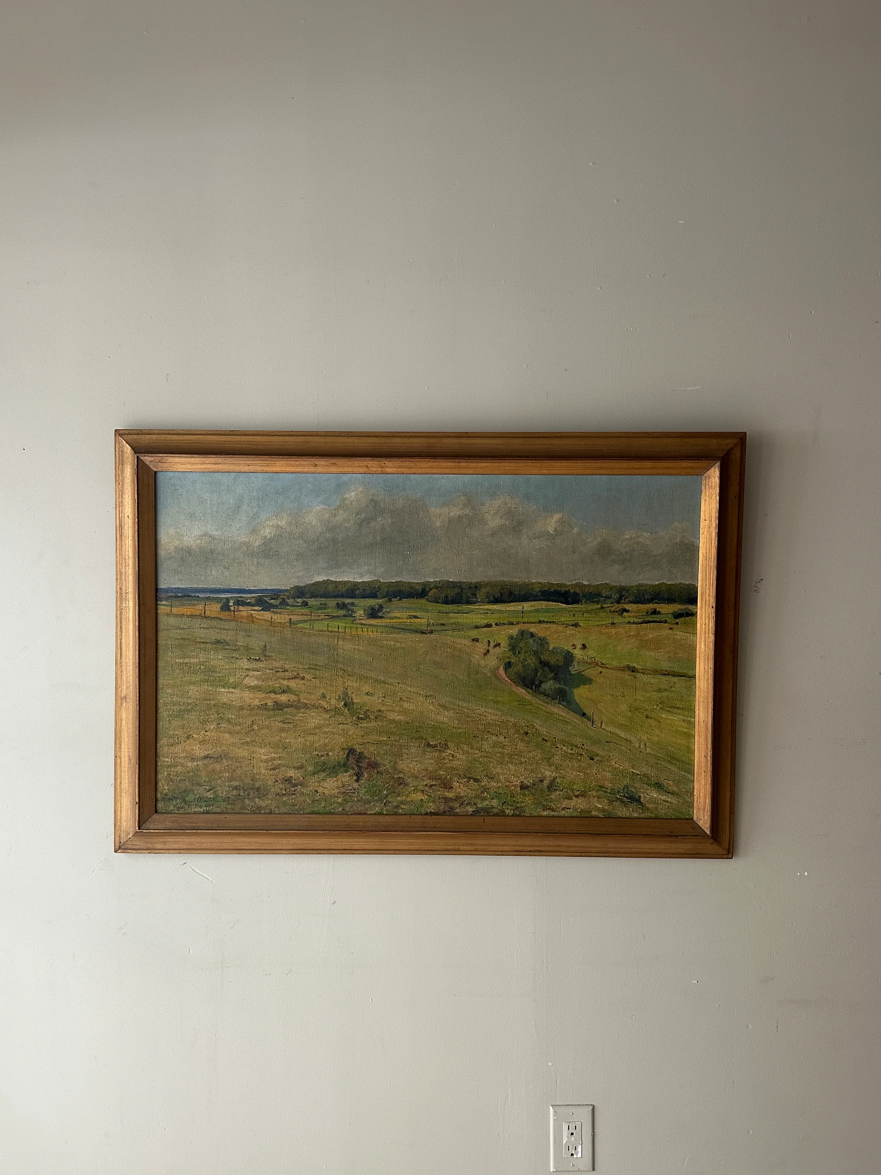 Pastoral landscape painting