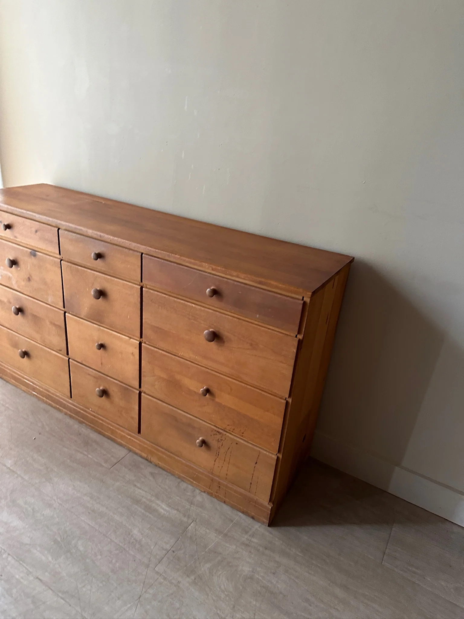 Pine 12 drawer dresser - Image 3