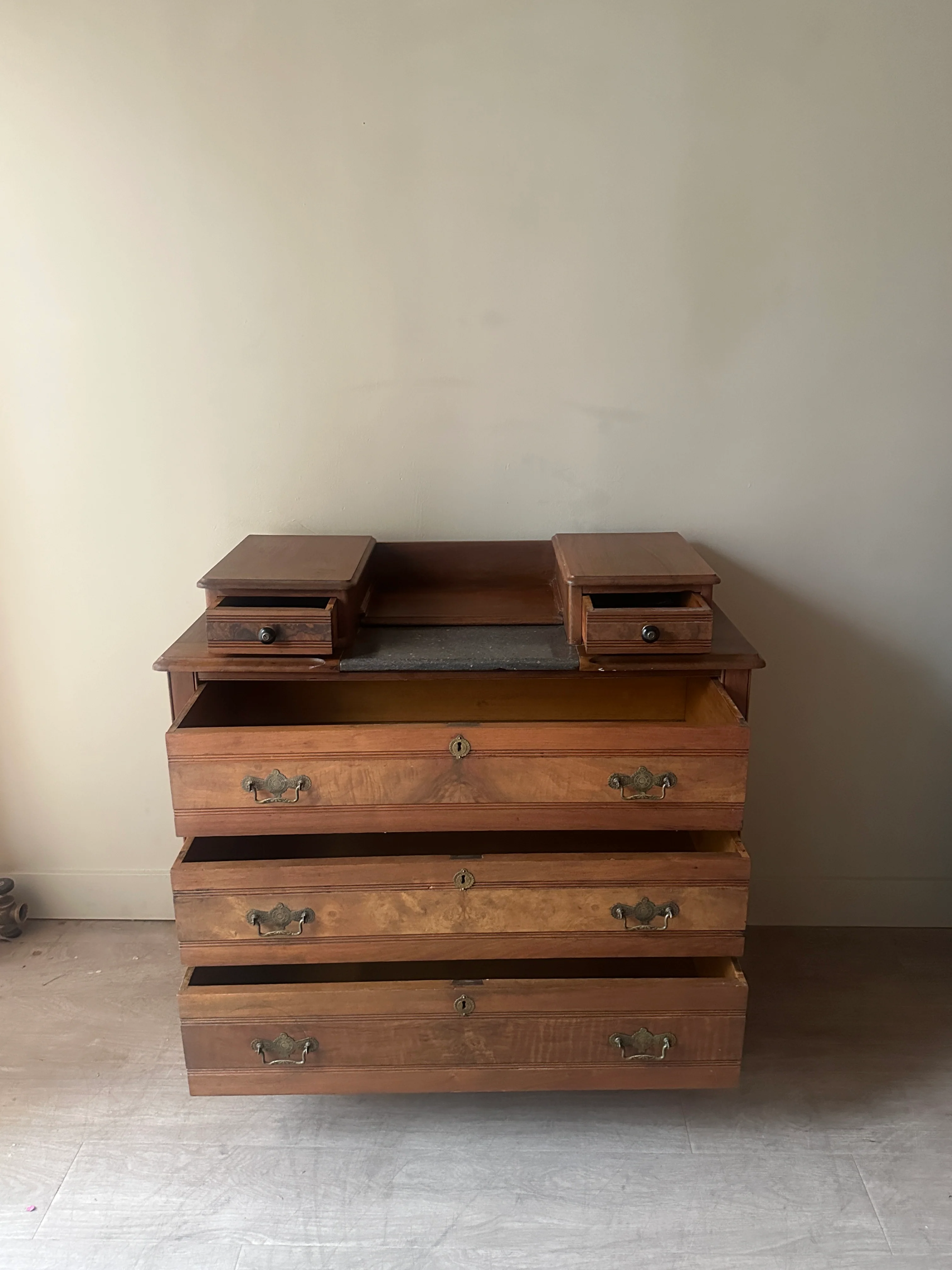 Pine and stone top dresser - Image 5