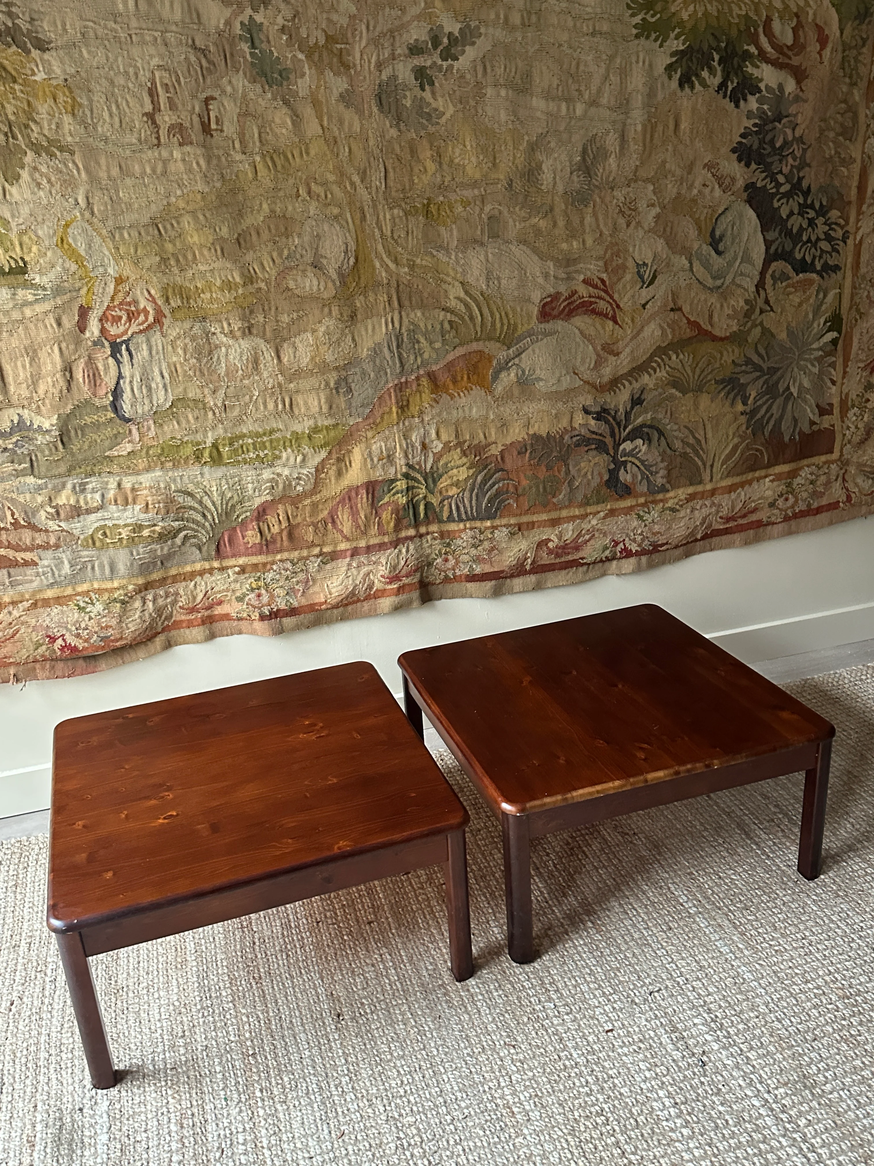 Pine coffee tables. Sold individually. - Image 3