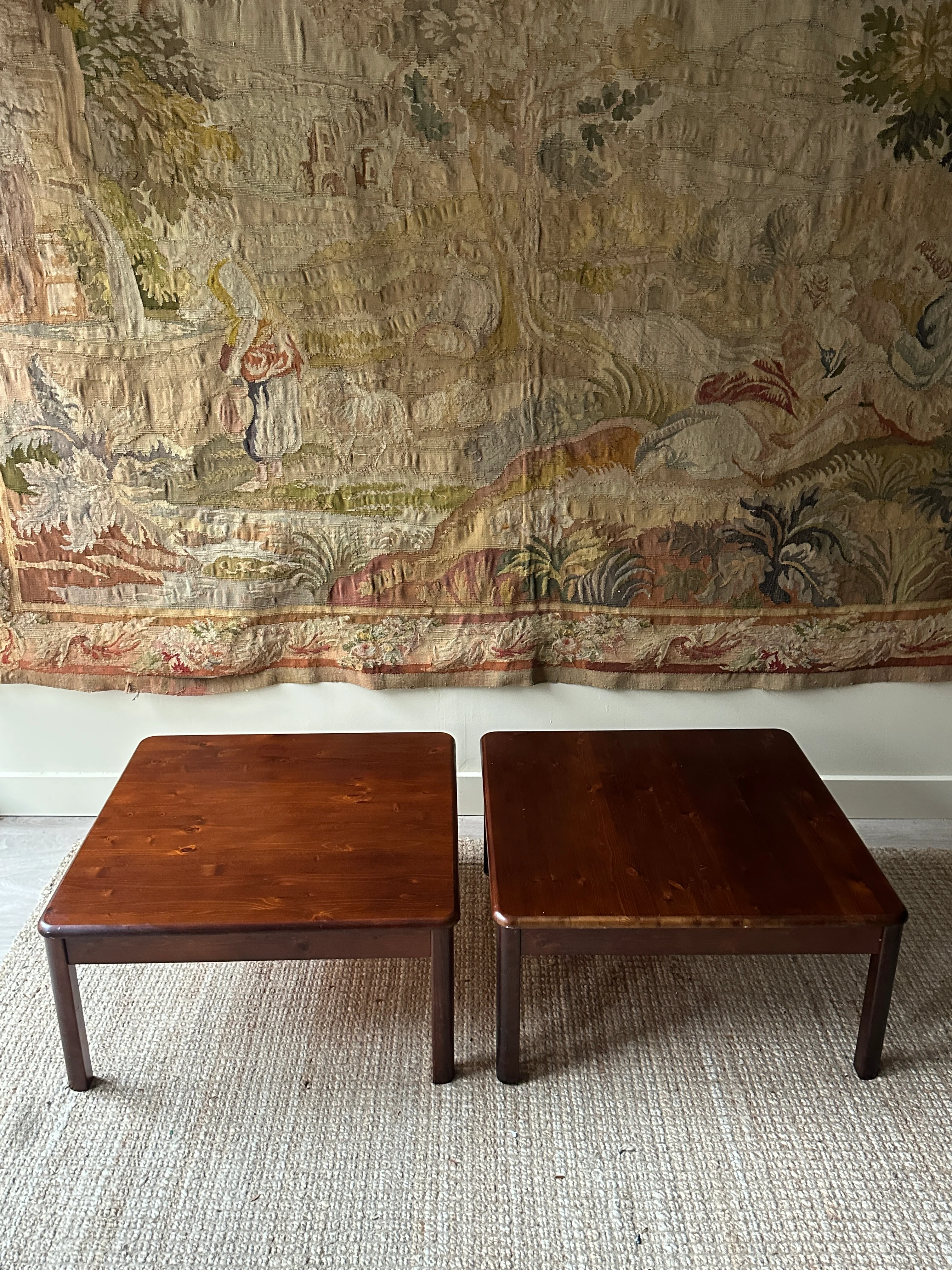 Pine coffee tables. Sold individually. - Image 4