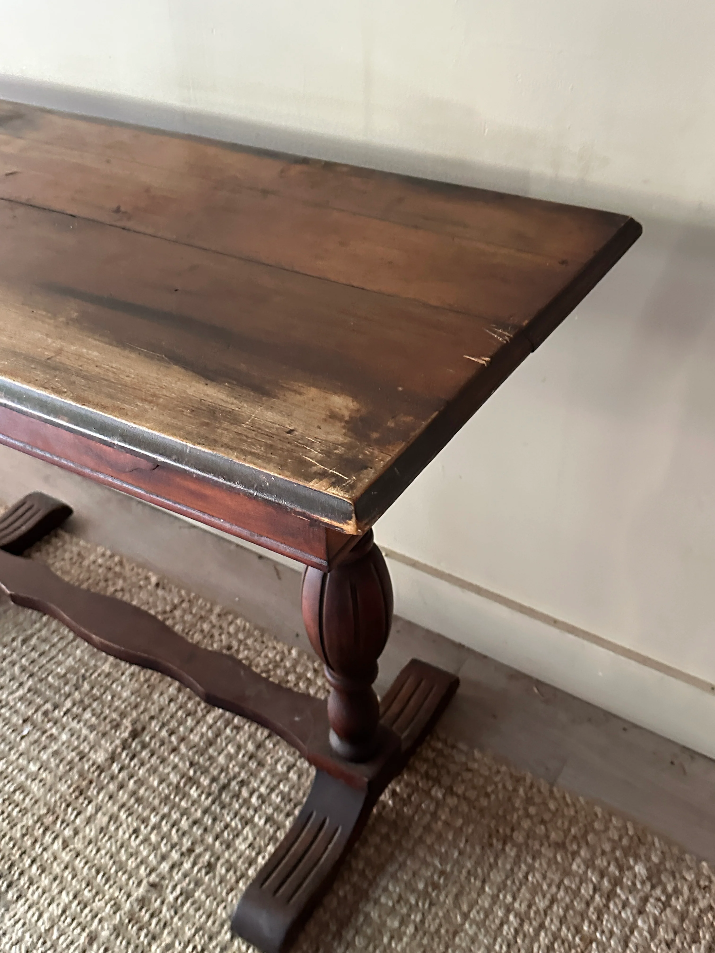 Pine console table - Image 4